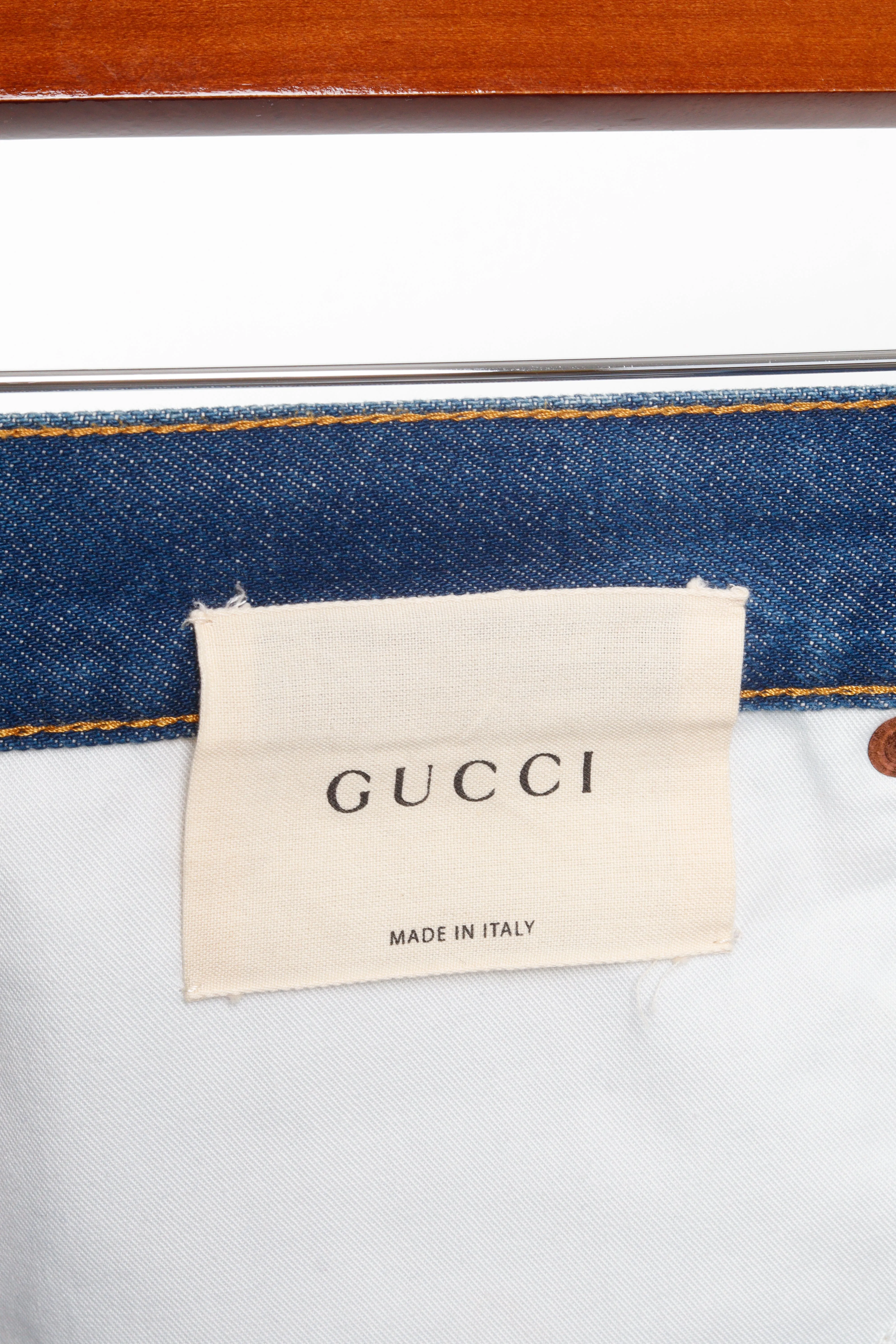 Gucci SS17 ' L'aveugle Par Amour Emboidered' Selvedge Denim Jeans (2017)