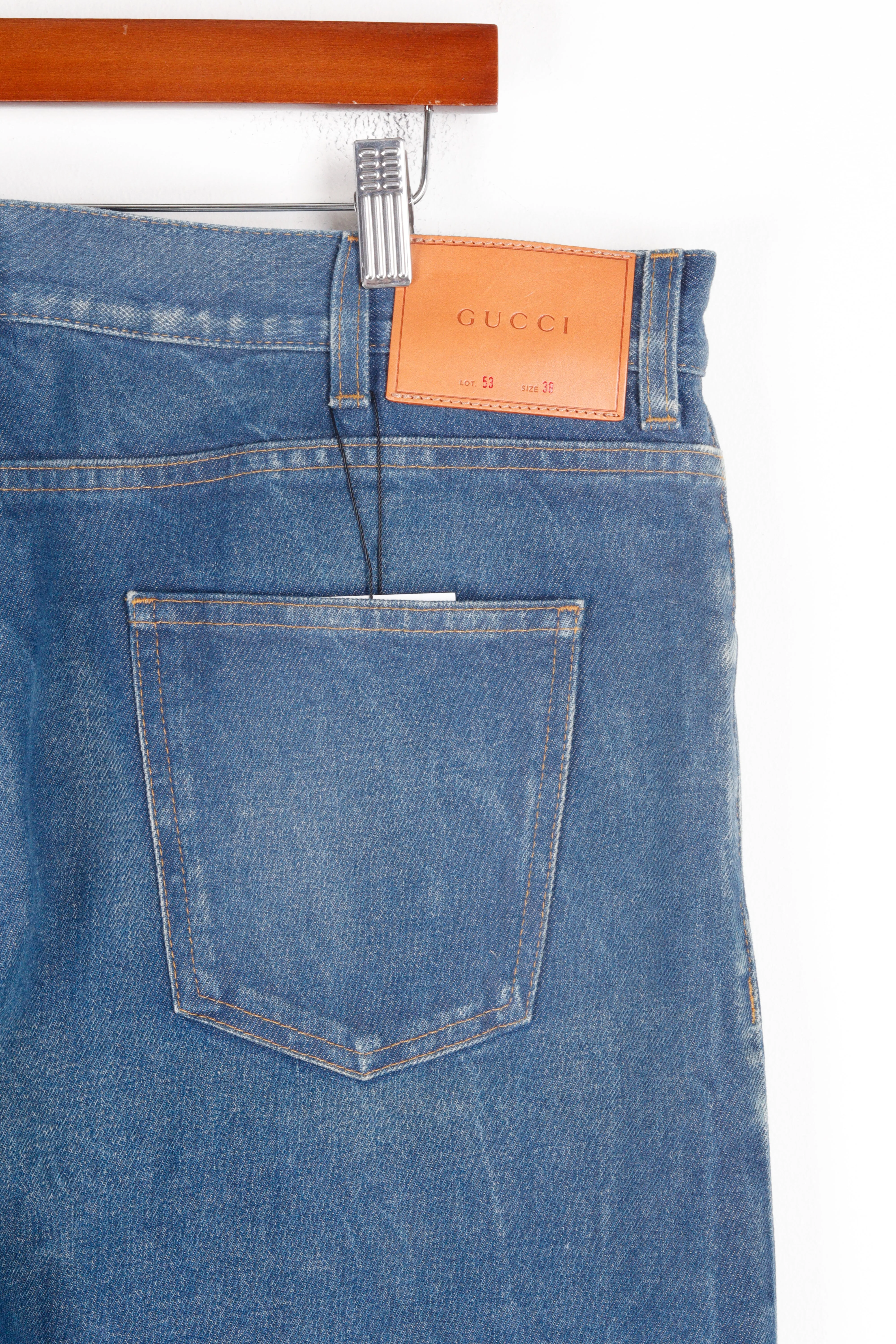 Gucci SS17 ' L'aveugle Par Amour Emboidered' Selvedge Denim Jeans (2017)