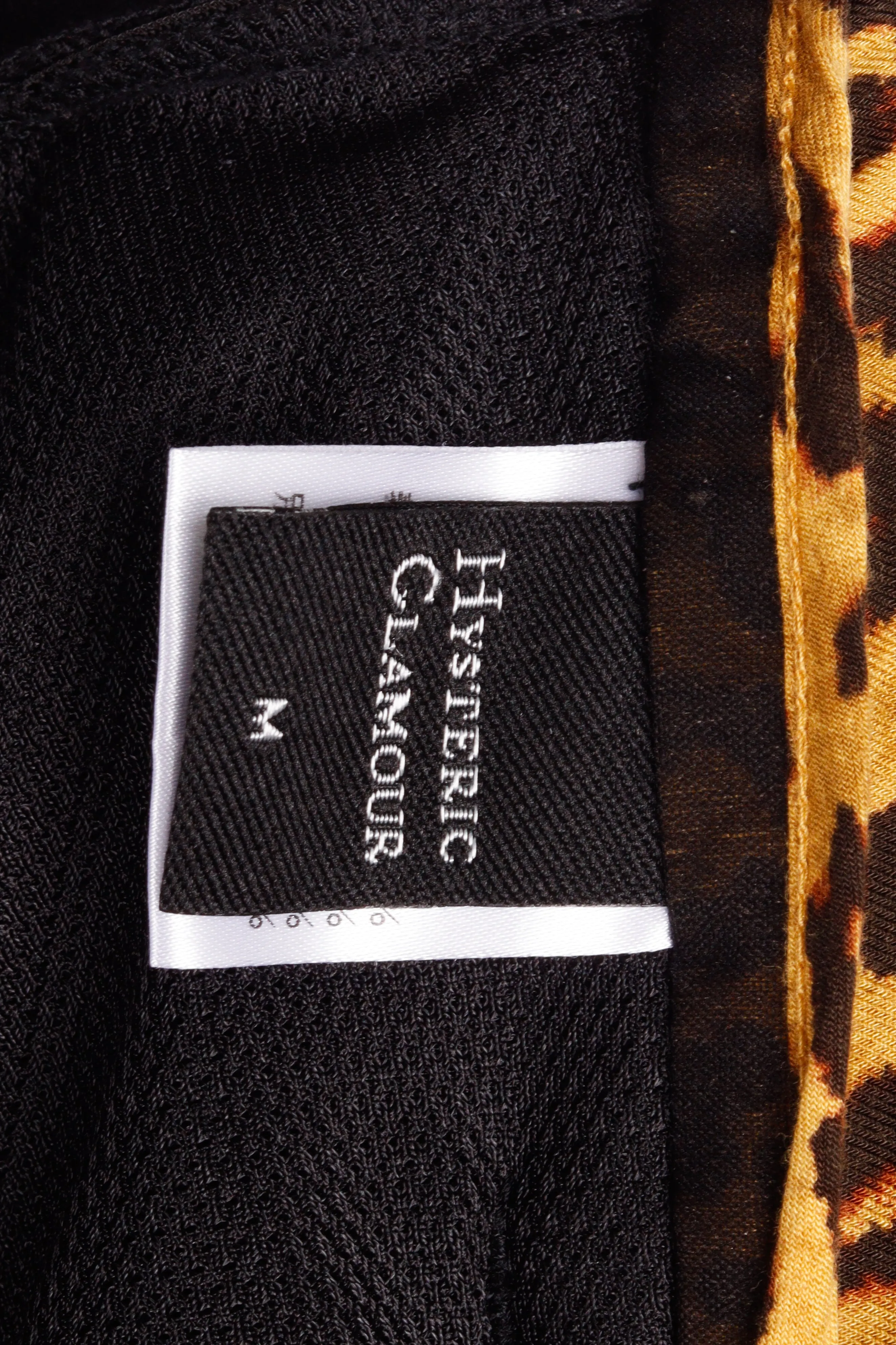 Hysteric Glamour 'Cheetah Lined 3 Pleated' Pants Black