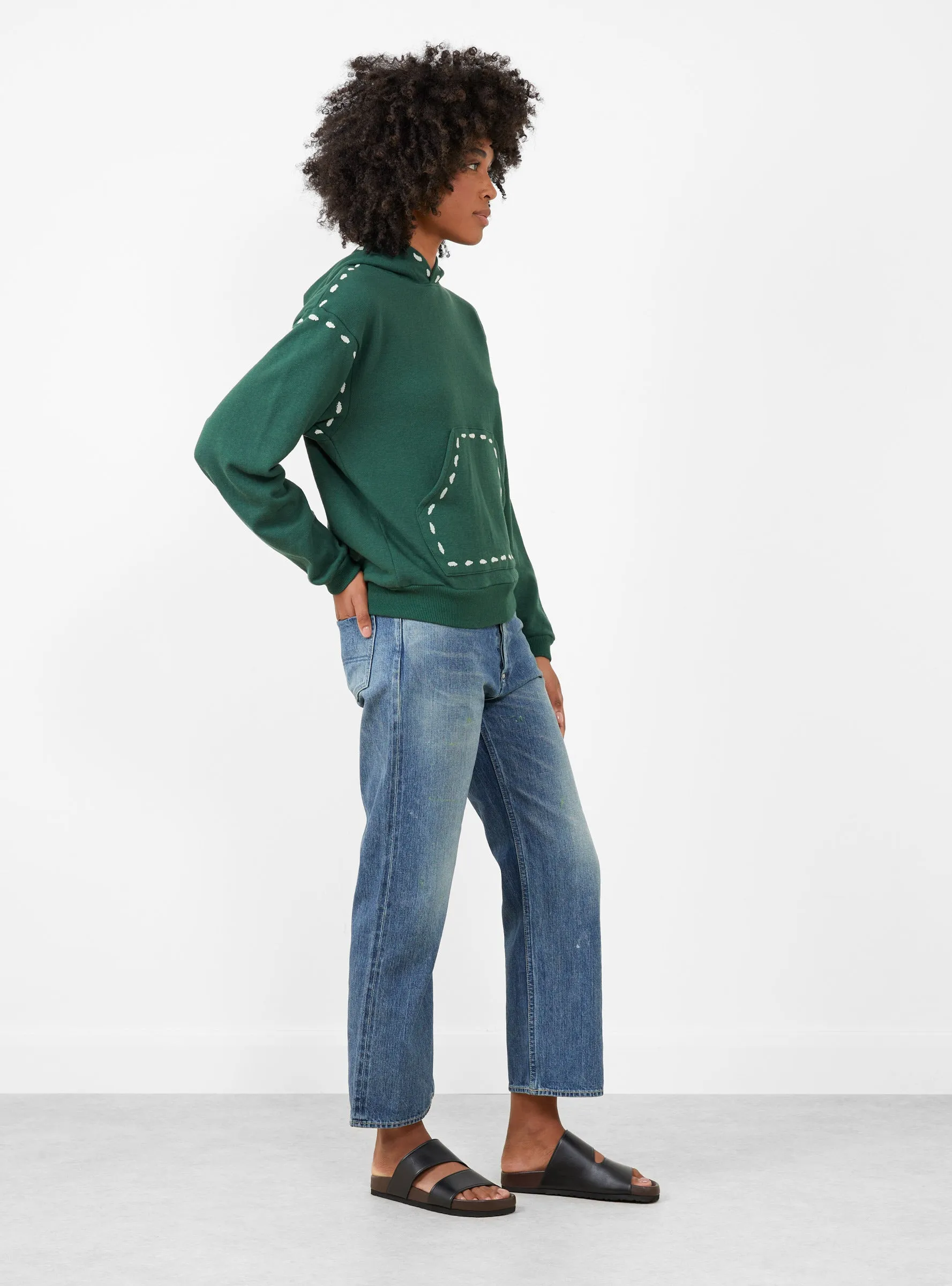 Knit Marionette Hoodie Green