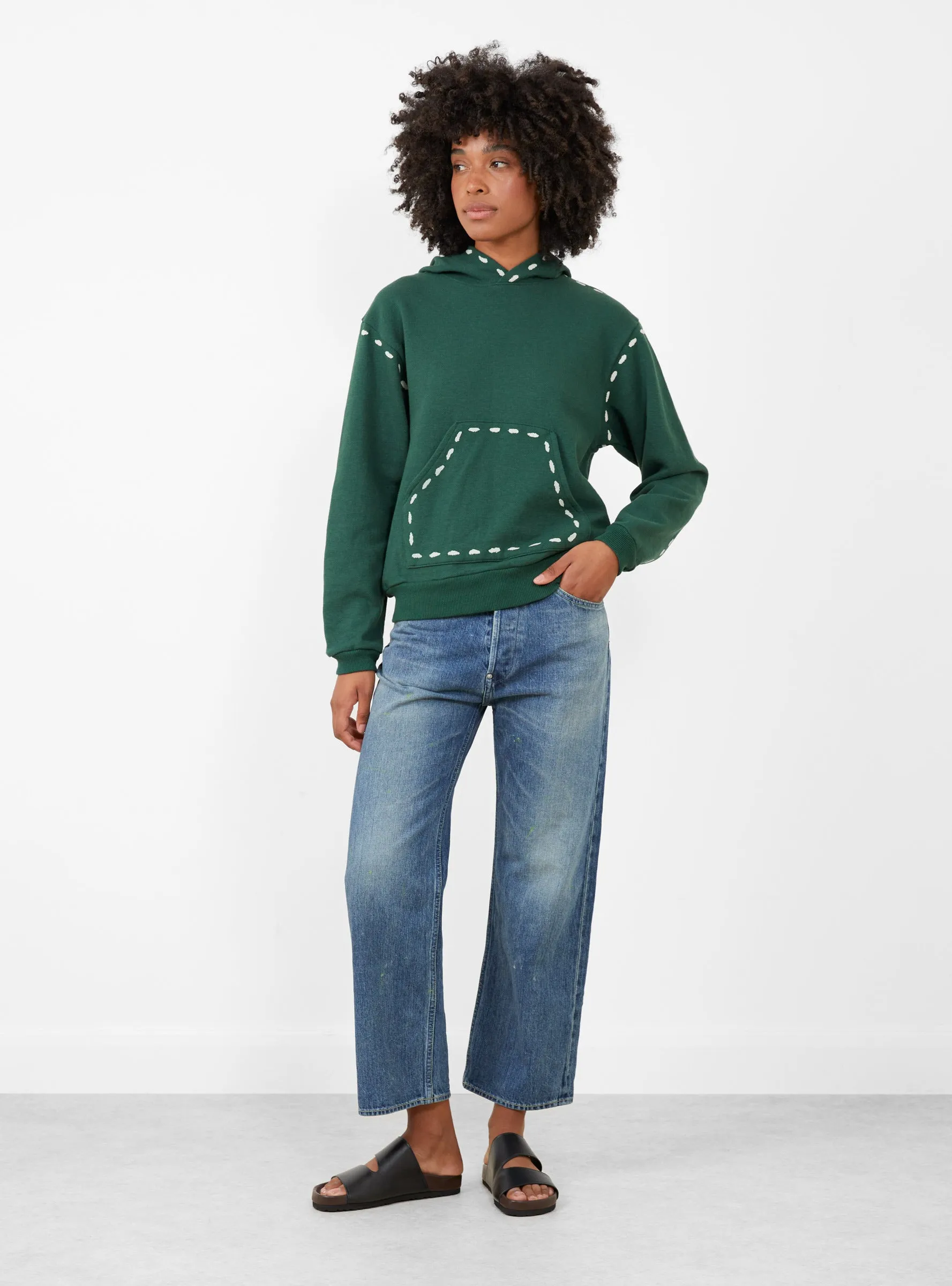 Knit Marionette Hoodie Green