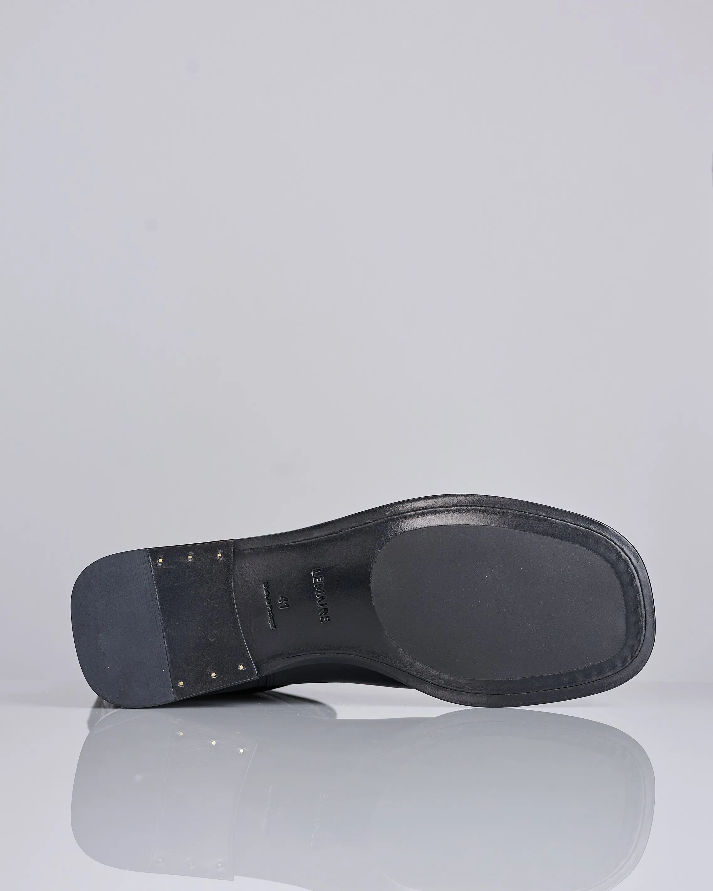 LEMAIRE Soft Workwear Nappa Leather Boot Black
