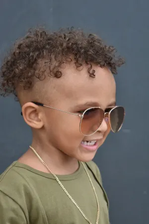 Lil Homm Ace Sunglasses Gold