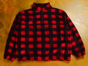 Little Lonsdale St. Quarter Zip Polar Fleece - Red / Black