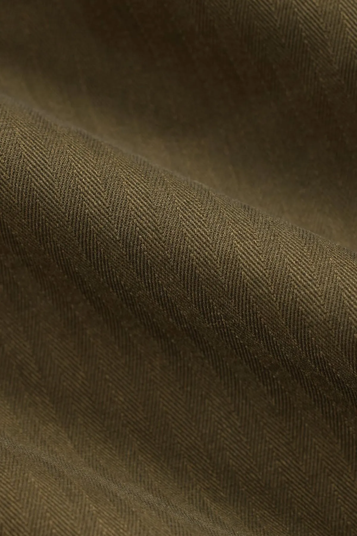 Long-Sleeve Cotton Preston Workshirt - Dark Olive