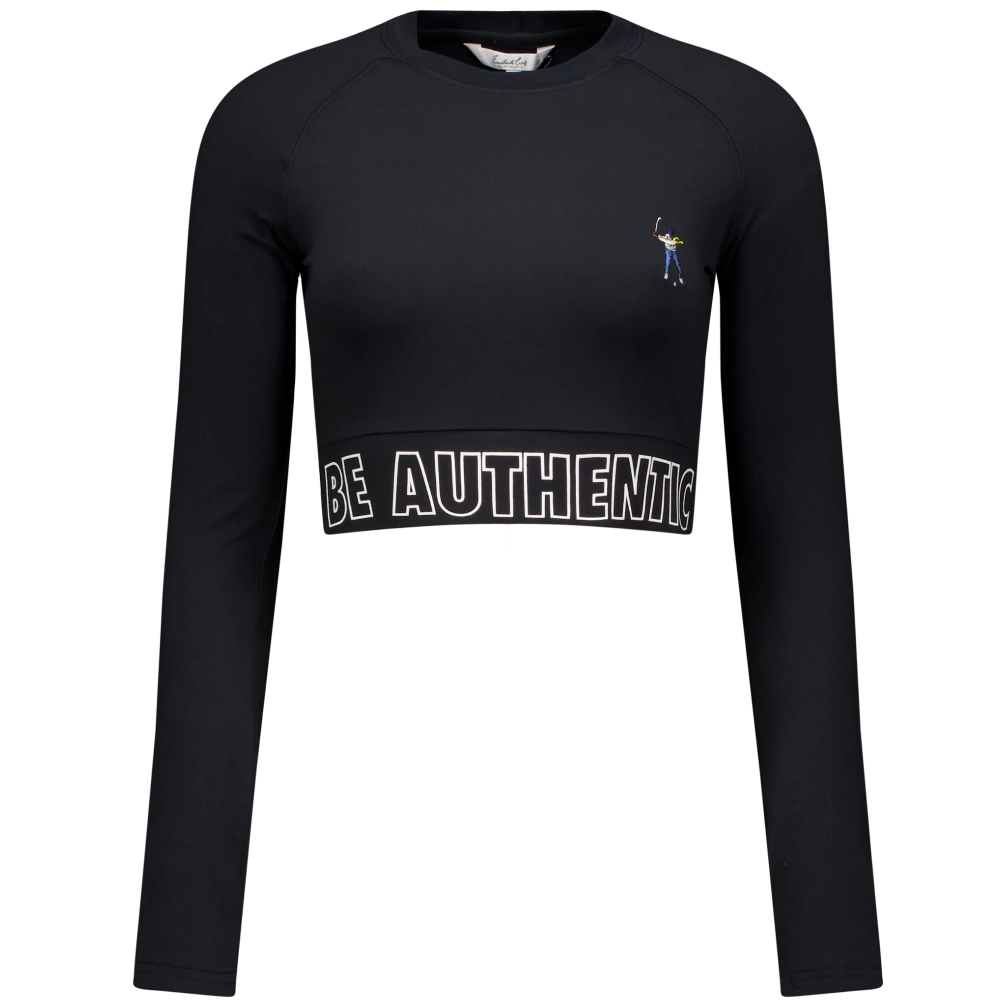 L/S Banded Cropped Tee