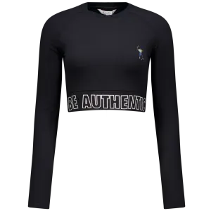 L/S Banded Cropped Tee