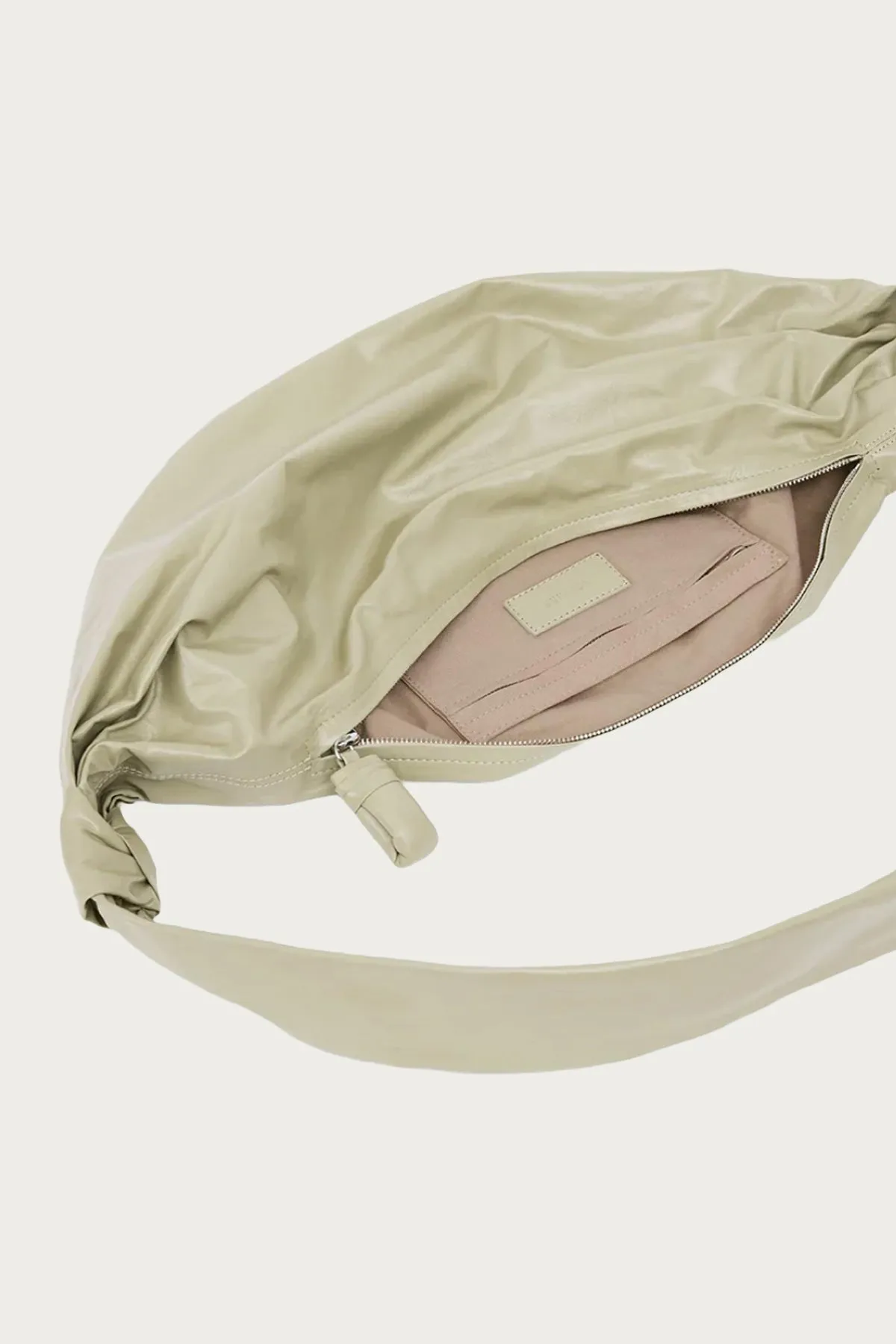 Medium Soft Croissant Bag - Sage