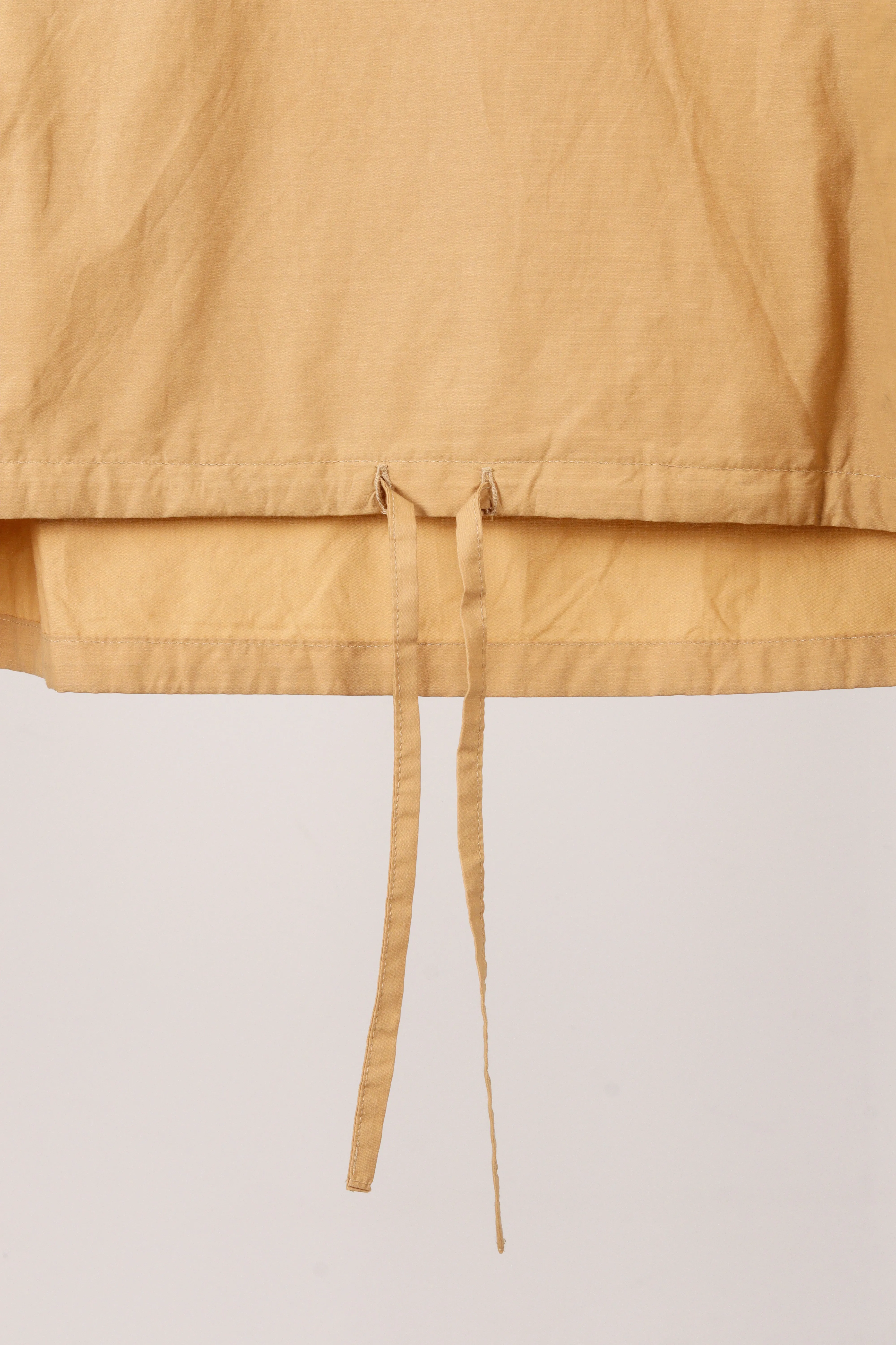 Miu Miu 'Cropped Nylon Blend Pocket' Pullover Beige