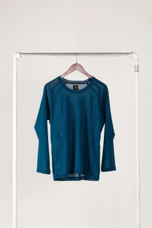 Needles 'Reverse Seam Mesh' Pullover Top Blue