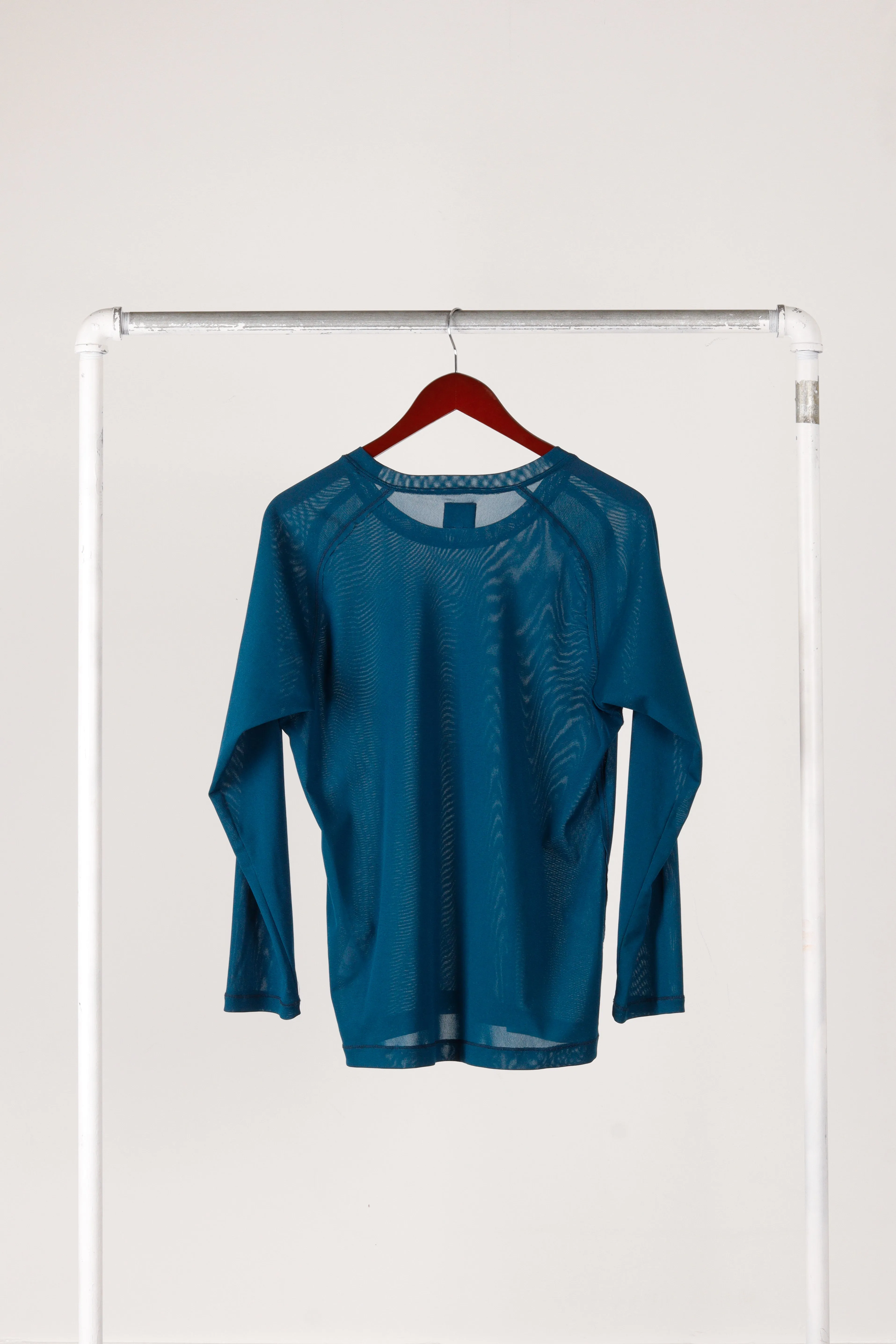 Needles 'Reverse Seam Mesh' Pullover Top Blue