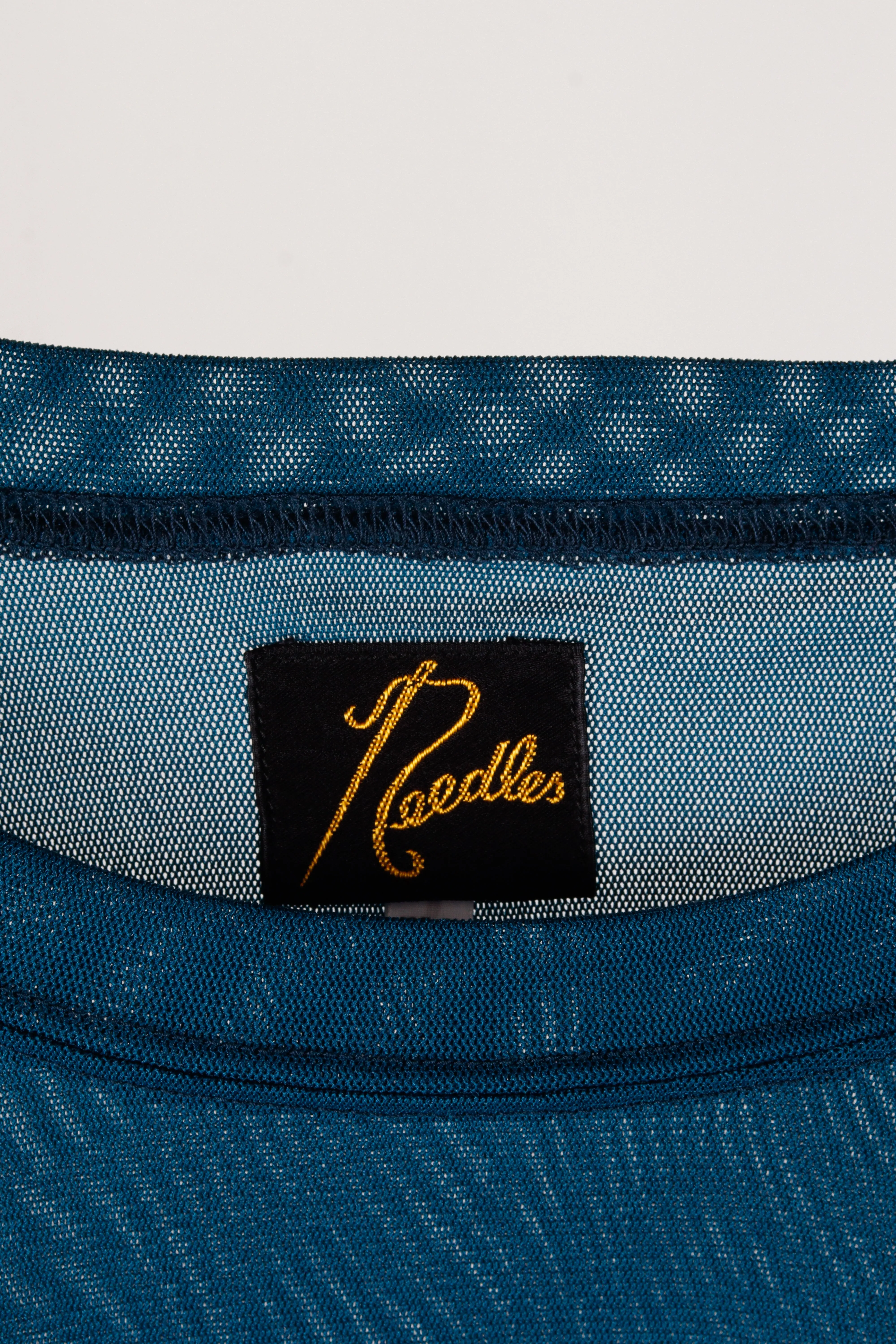 Needles 'Reverse Seam Mesh' Pullover Top Blue