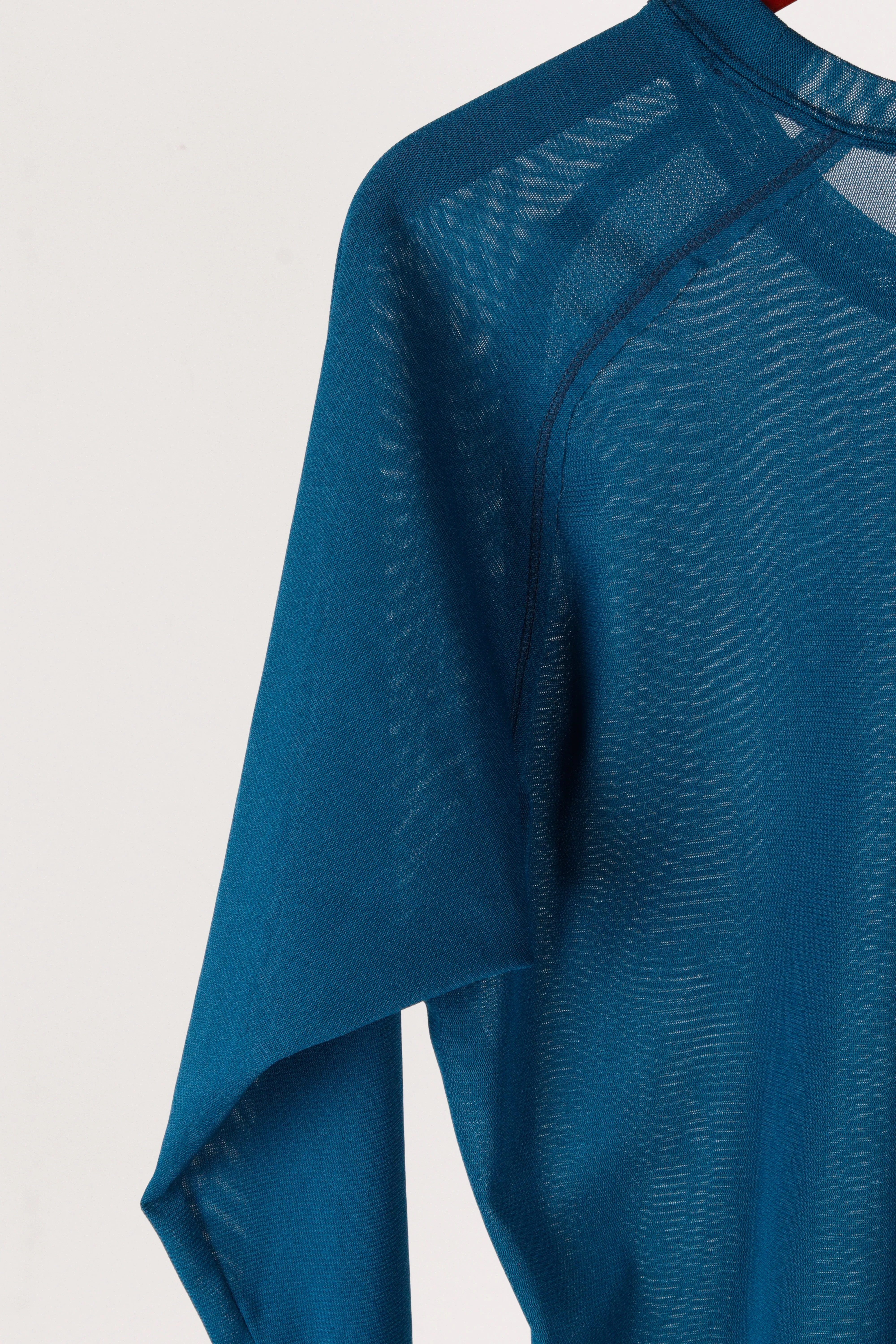 Needles 'Reverse Seam Mesh' Pullover Top Blue