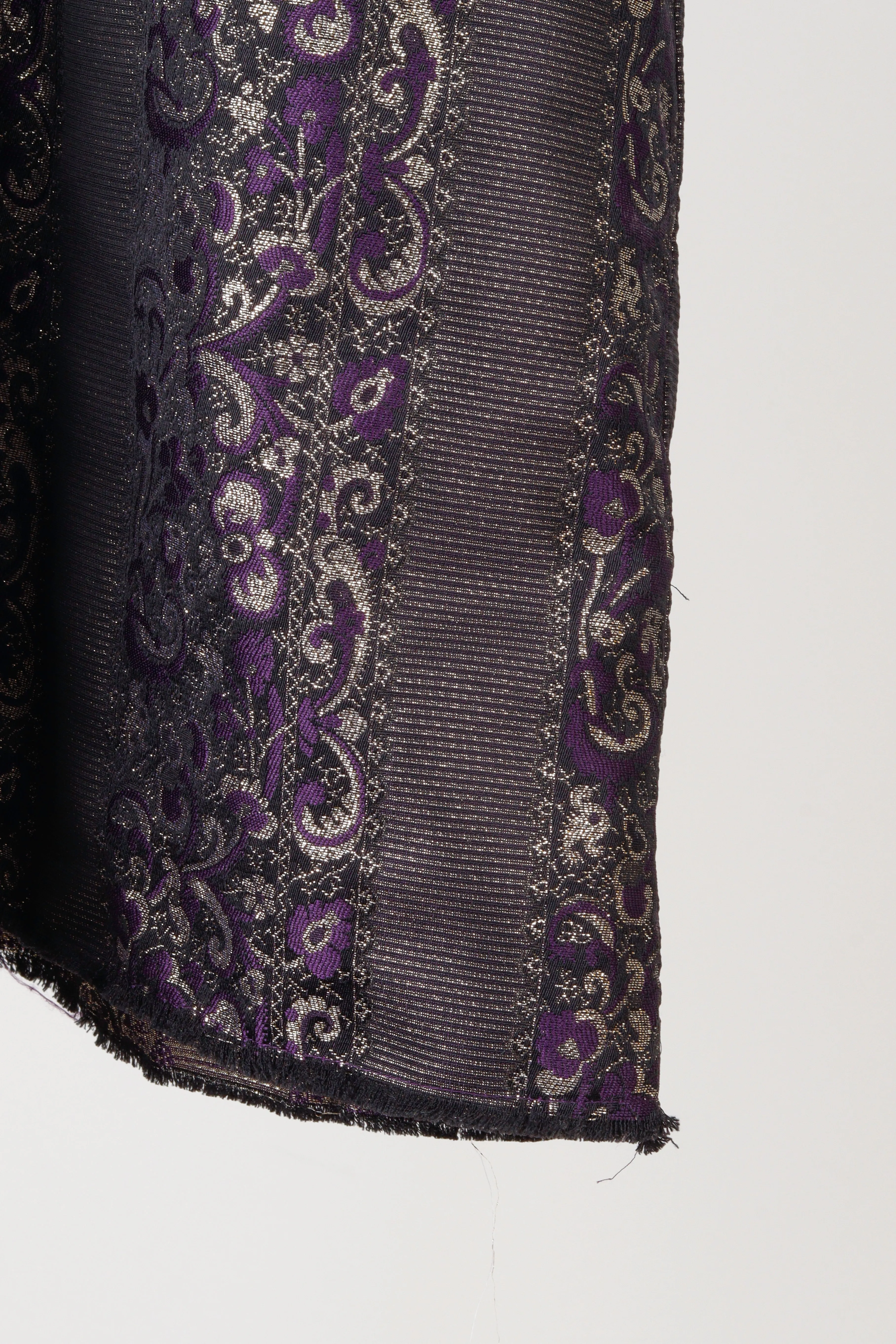 Needles SS20 'Cut Off Jacquard Striped' S/S Shirt Purple (2020)