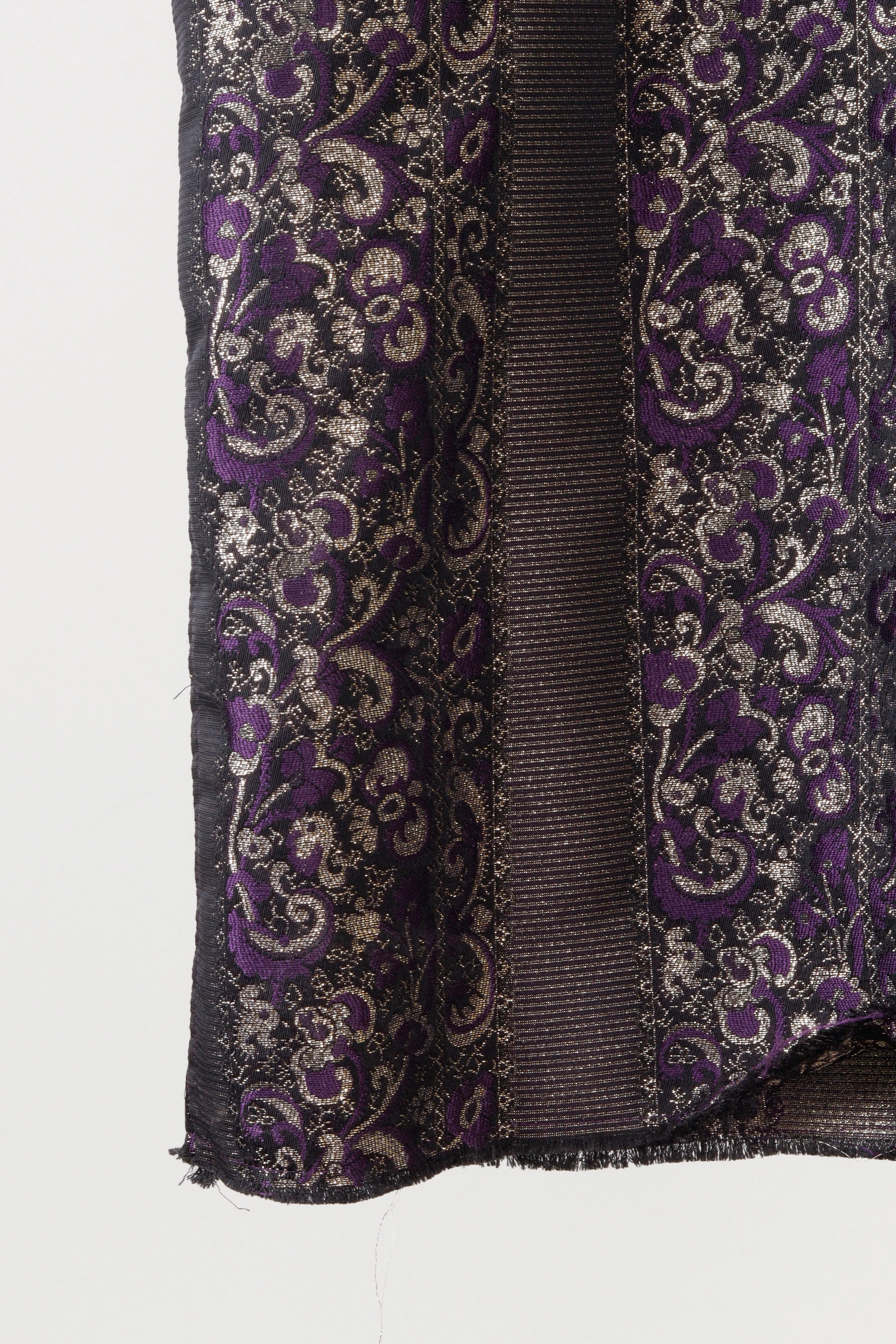 Needles SS20 'Cut Off Jacquard Striped' S/S Shirt Purple (2020)
