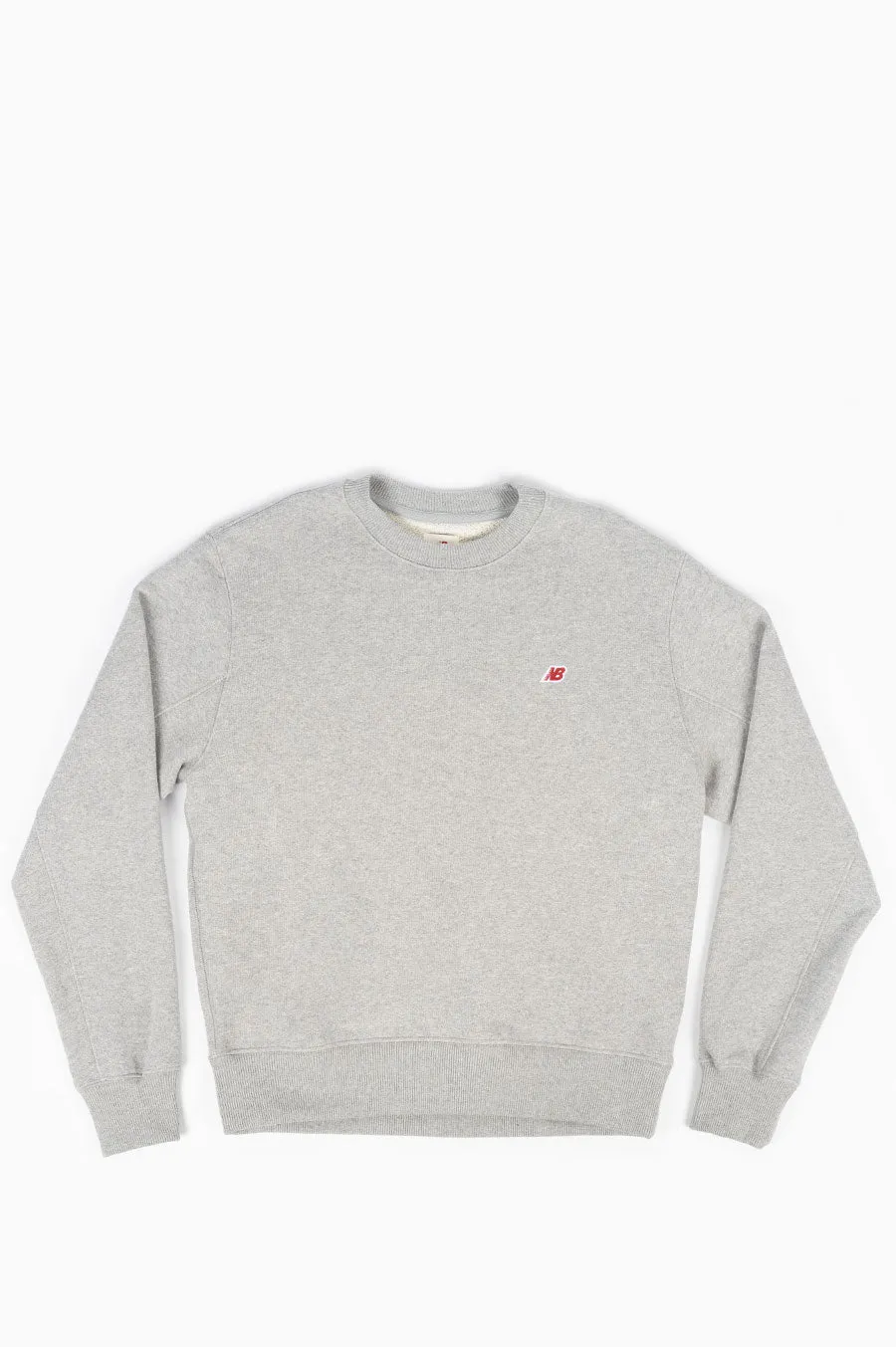 NEW BALANCE MADE IN USA CREW ATHLETIC GREY