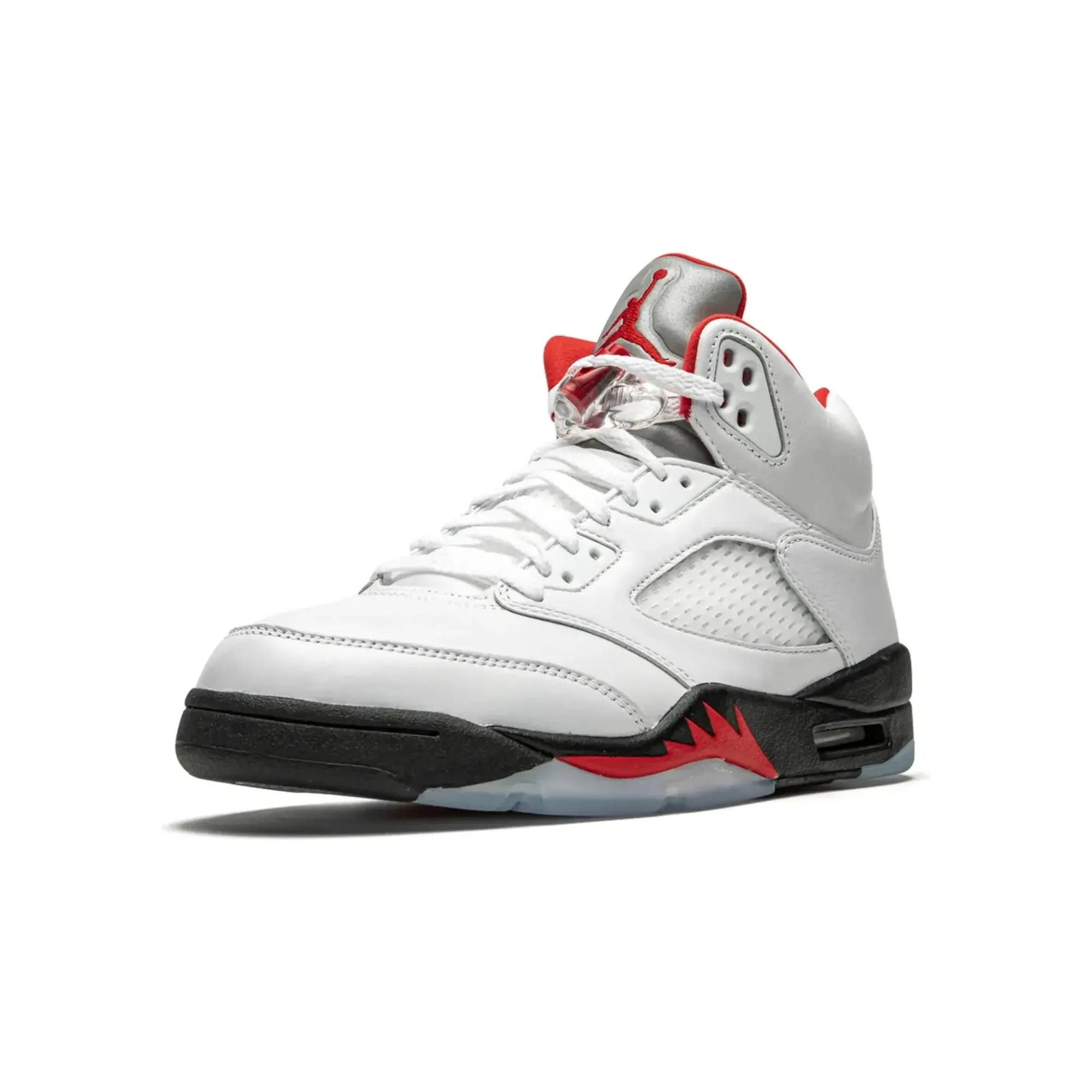 Nike Air Jordan 5 Retro Fire Red Silver Tongue