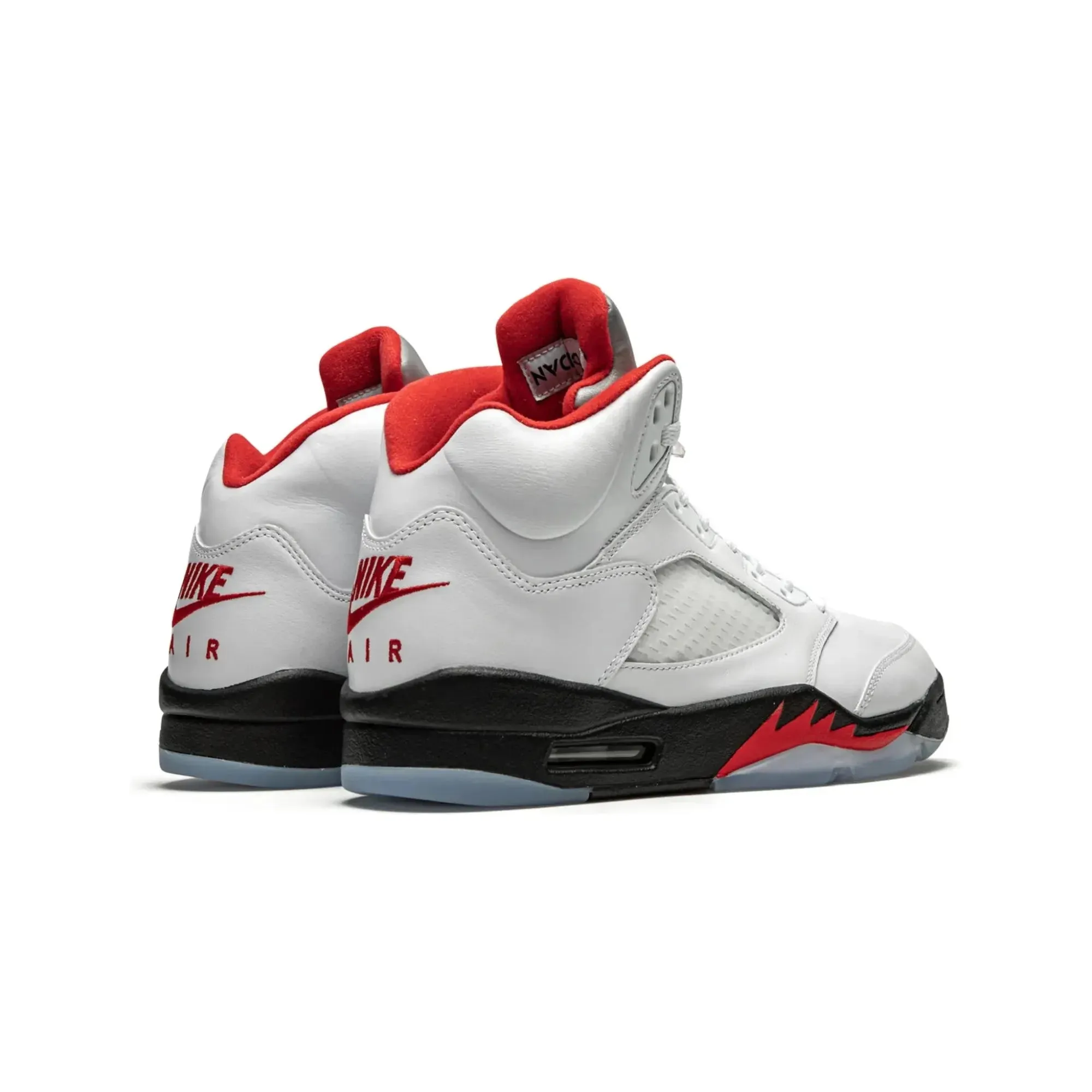 Nike Air Jordan 5 Retro Fire Red Silver Tongue