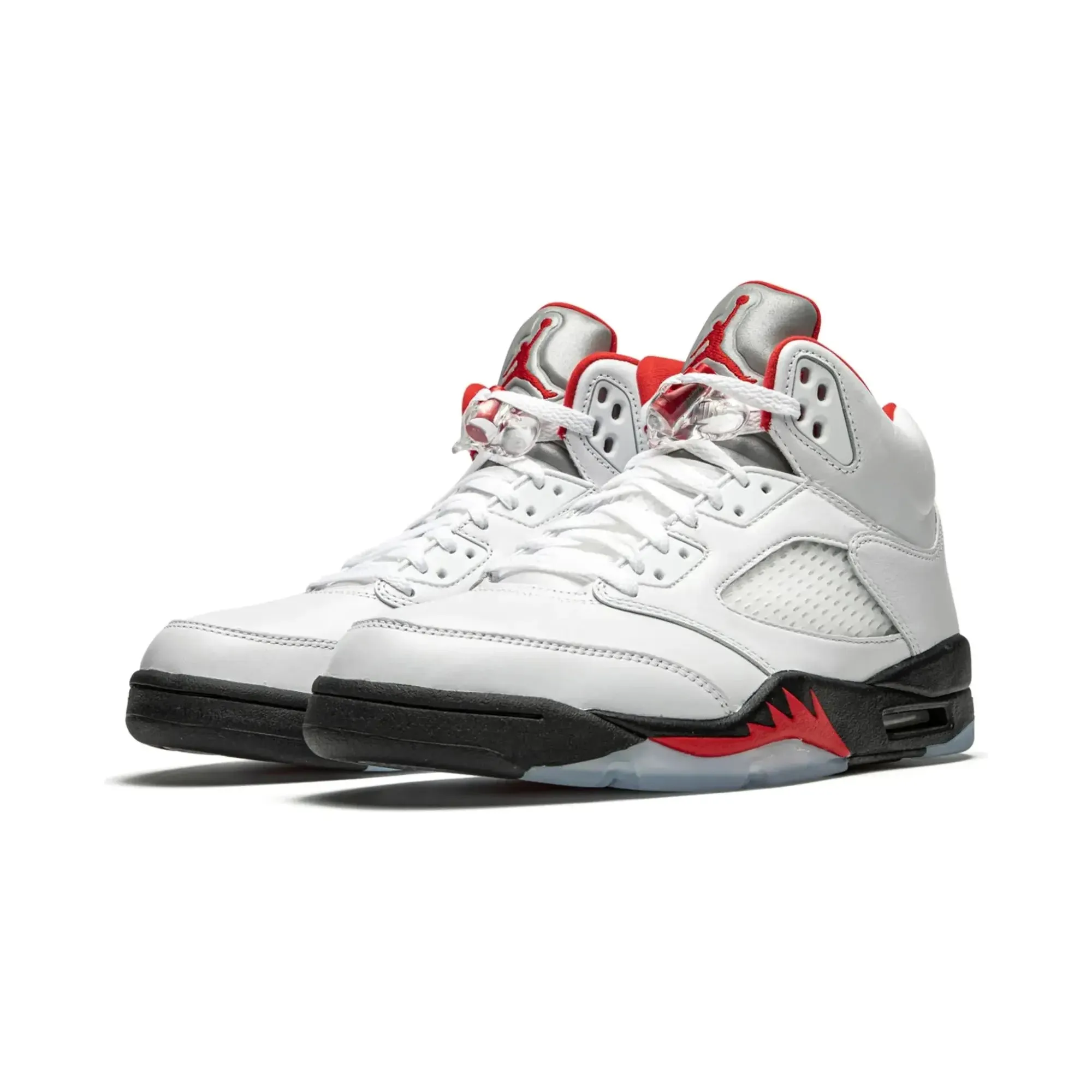 Nike Air Jordan 5 Retro Fire Red Silver Tongue