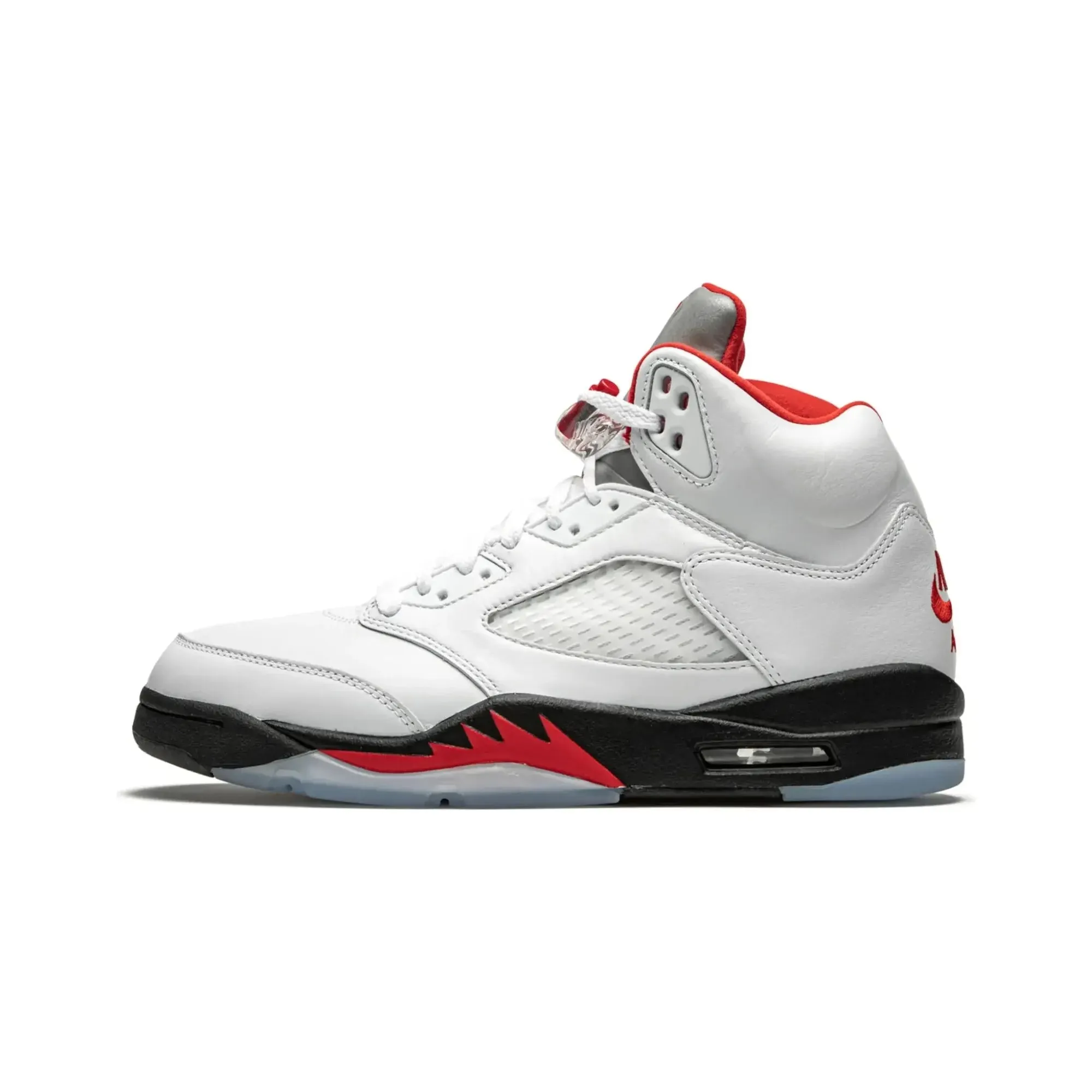 Nike Air Jordan 5 Retro Fire Red Silver Tongue