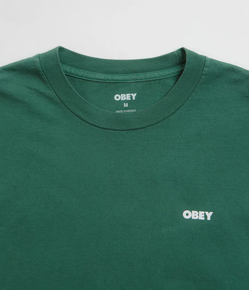 Obey Bold Icon Face T-Shirt - Pigment Rain Forest