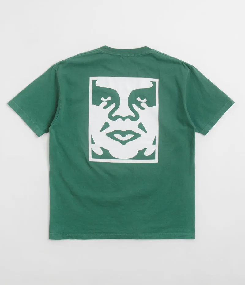 Obey Bold Icon Face T-Shirt - Pigment Rain Forest