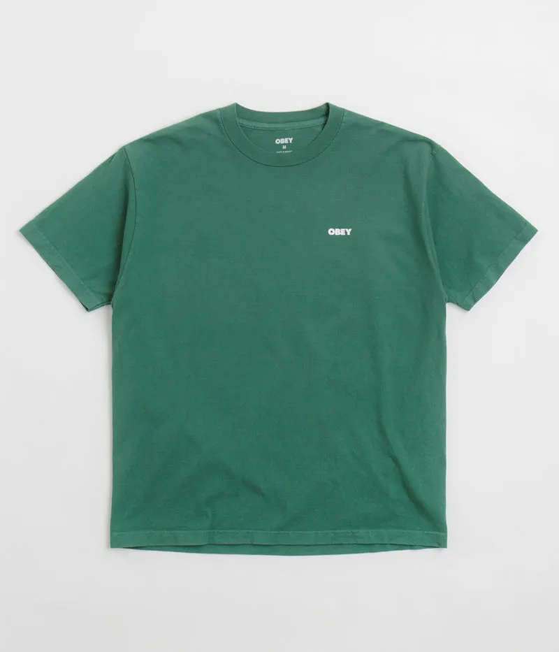 Obey Bold Icon Face T-Shirt - Pigment Rain Forest