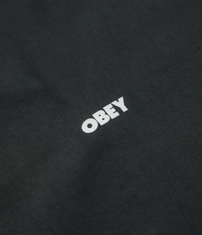 Obey Bold Icon Face T-Shirt - Pigment True Vintage Black