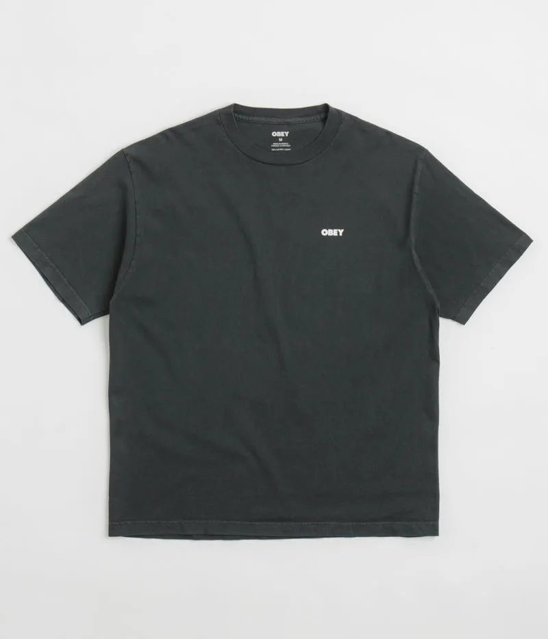 Obey Bold Icon Face T-Shirt - Pigment True Vintage Black