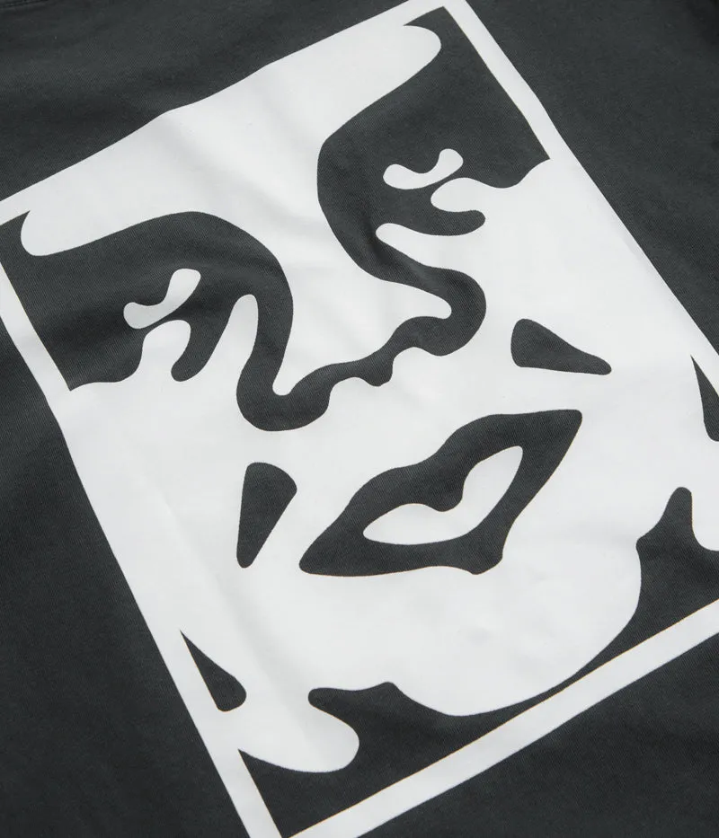 Obey Bold Icon Face T-Shirt - Pigment True Vintage Black