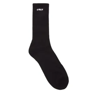 OBEY BOLD SOCKS // BLACK