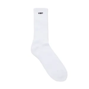 OBEY BOLD SOCKS // WHITE