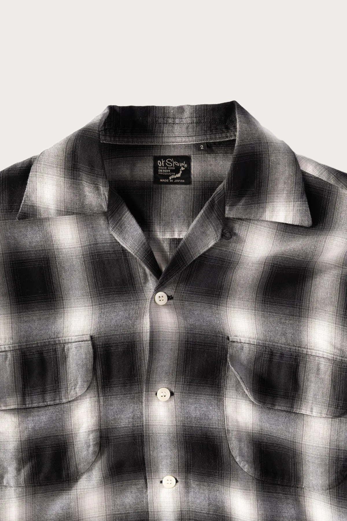 Ombre Check Shirt - Black Check