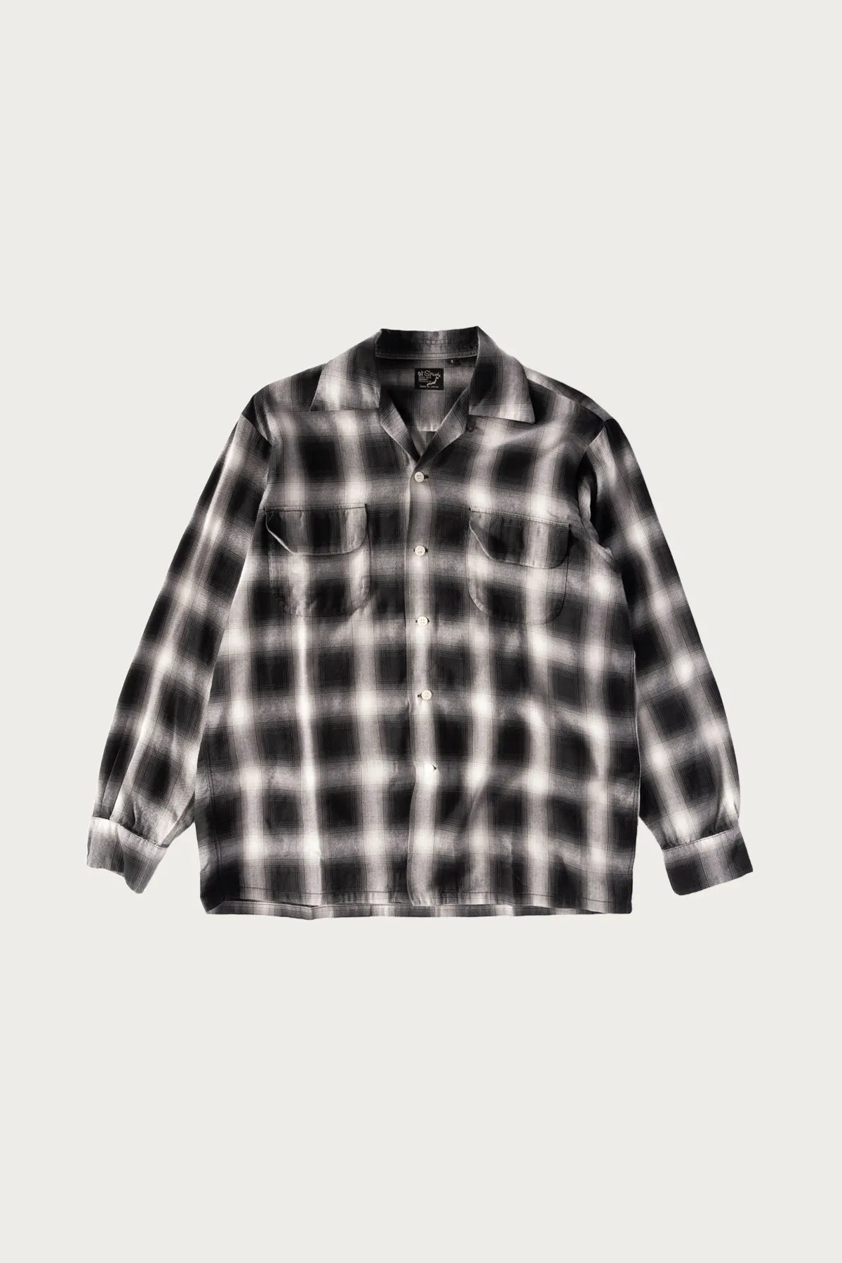 Ombre Check Shirt - Black Check