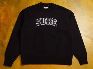 Pea Ess See Bold Heavy Crew - Black / Black