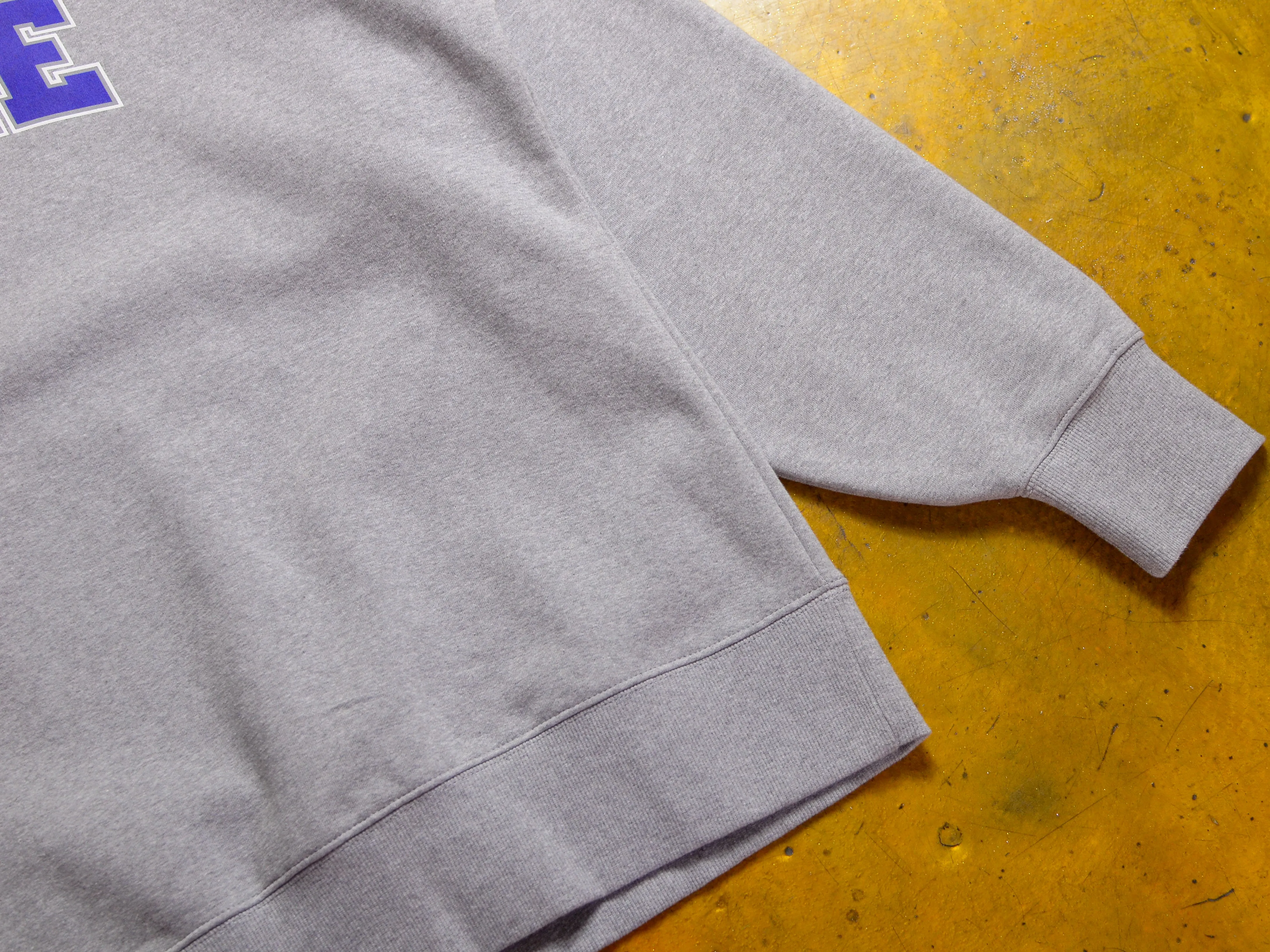 Pea Ess See Bold Heavy Crew - Grey Marle / Navy