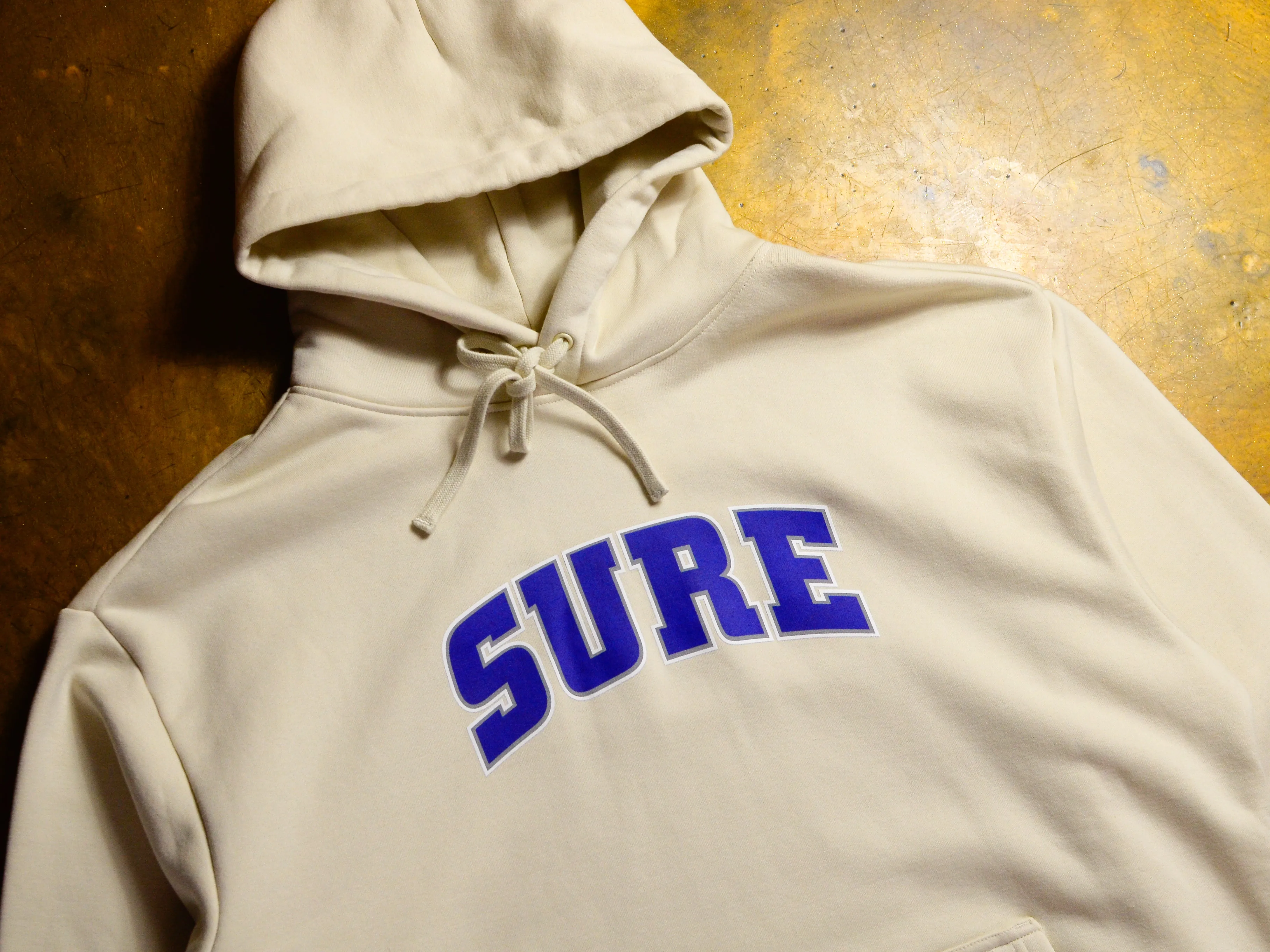 Pea Ess See Bold Heavy Hood - Ecru / Navy