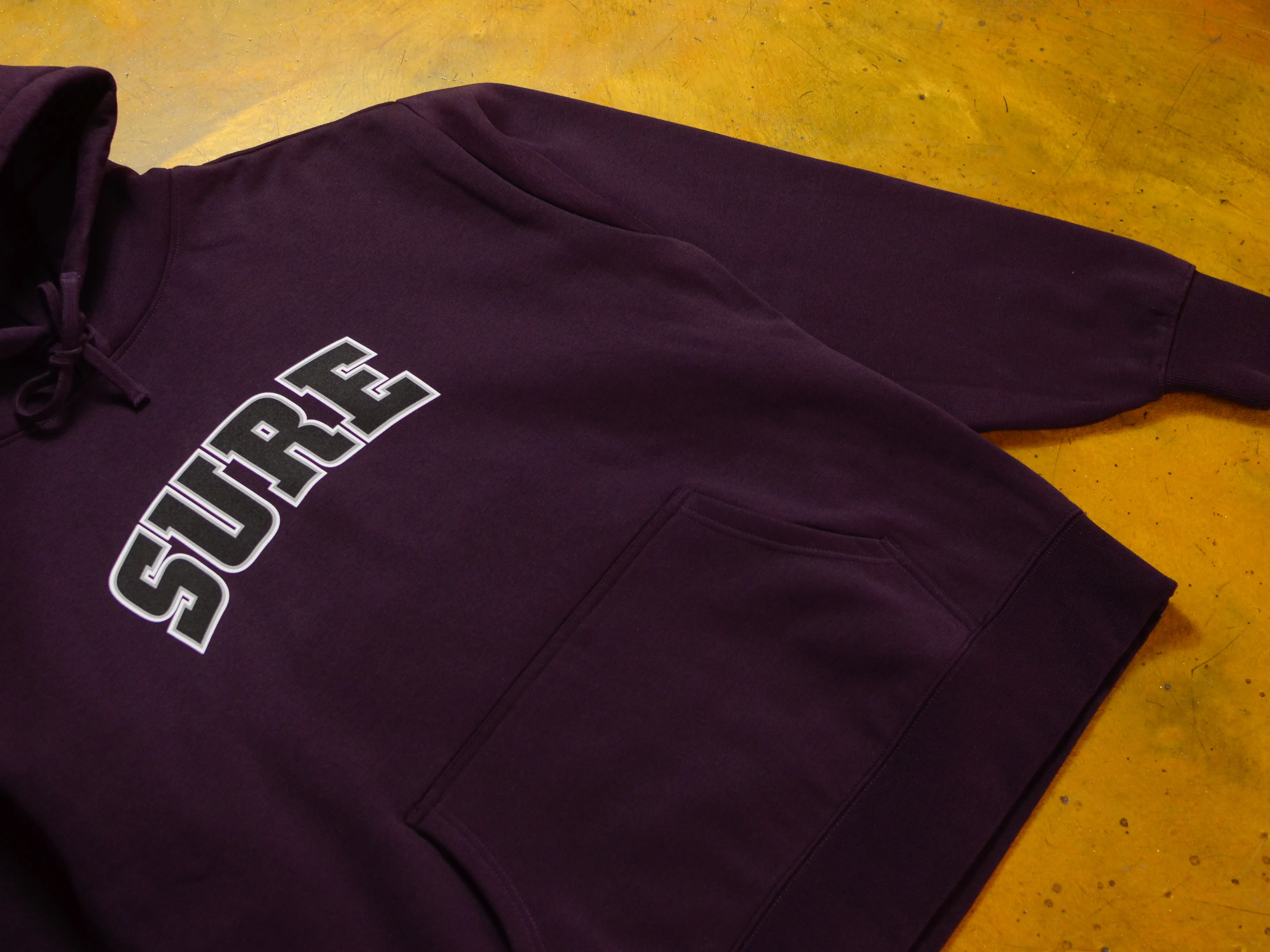 Pea Ess See Bold Heavy Hood - Plum / Black