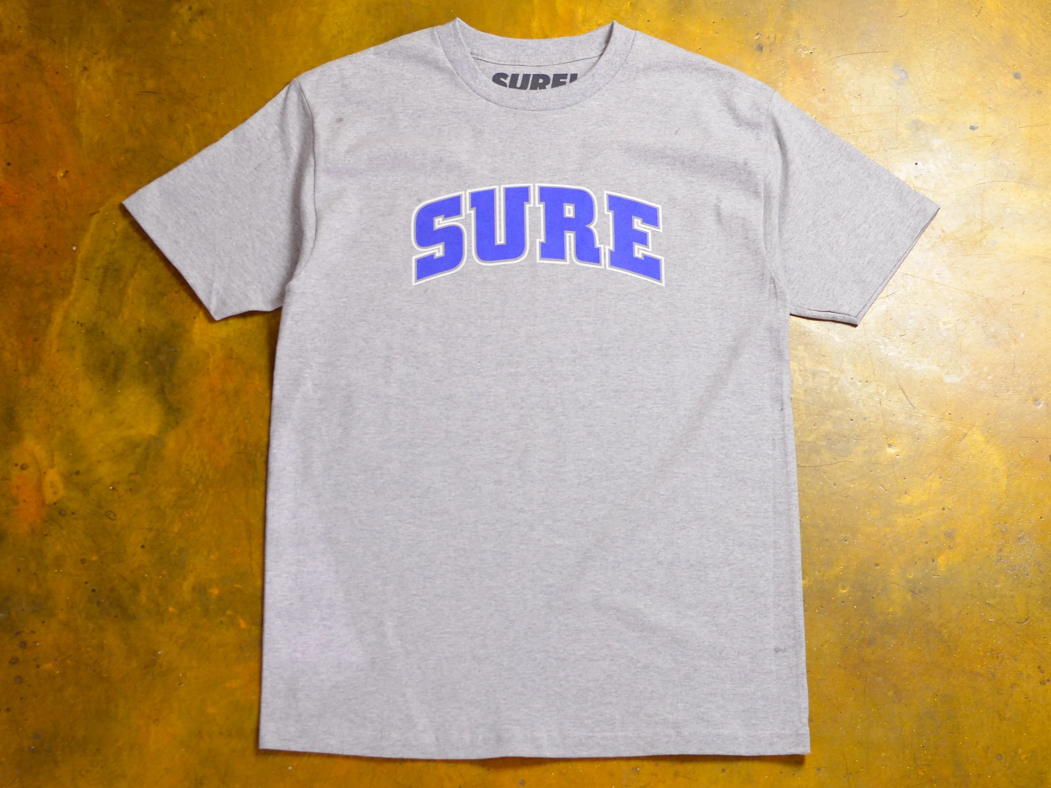 Pea Ess See Bold T-Shirt - Athletic Heather / Navy