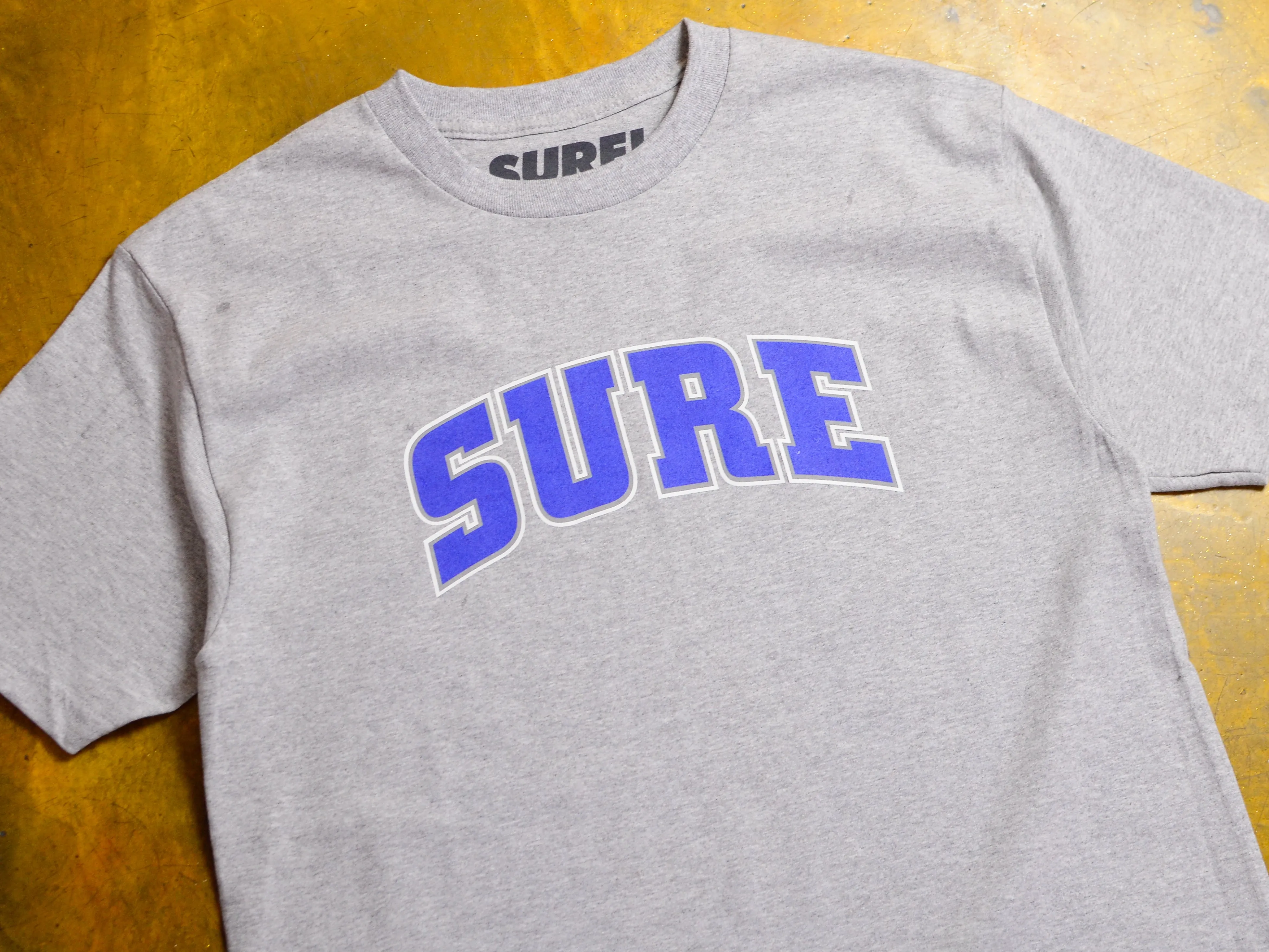 Pea Ess See Bold T-Shirt - Athletic Heather / Navy