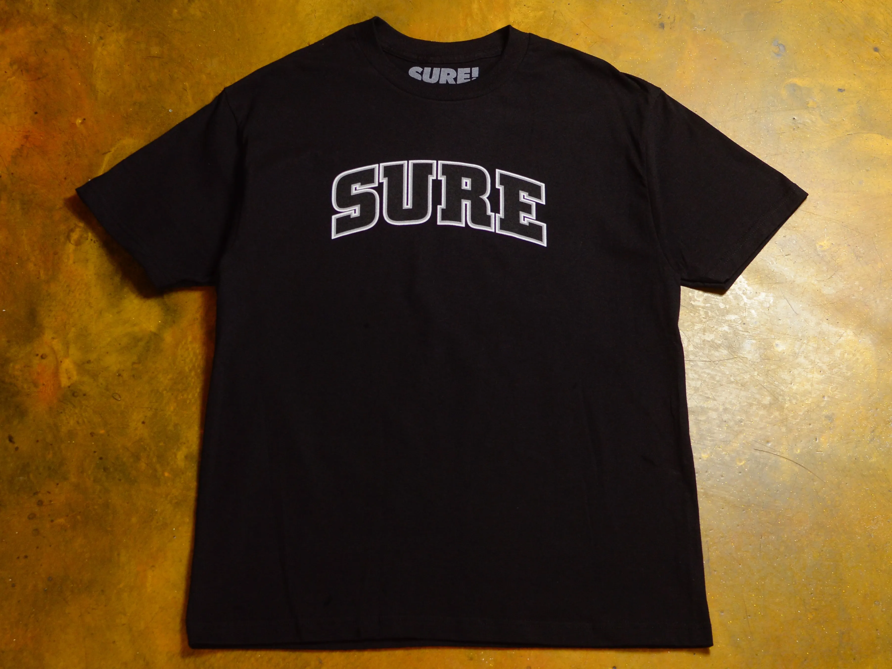 Pea Ess See Bold T-Shirt - Black / Black