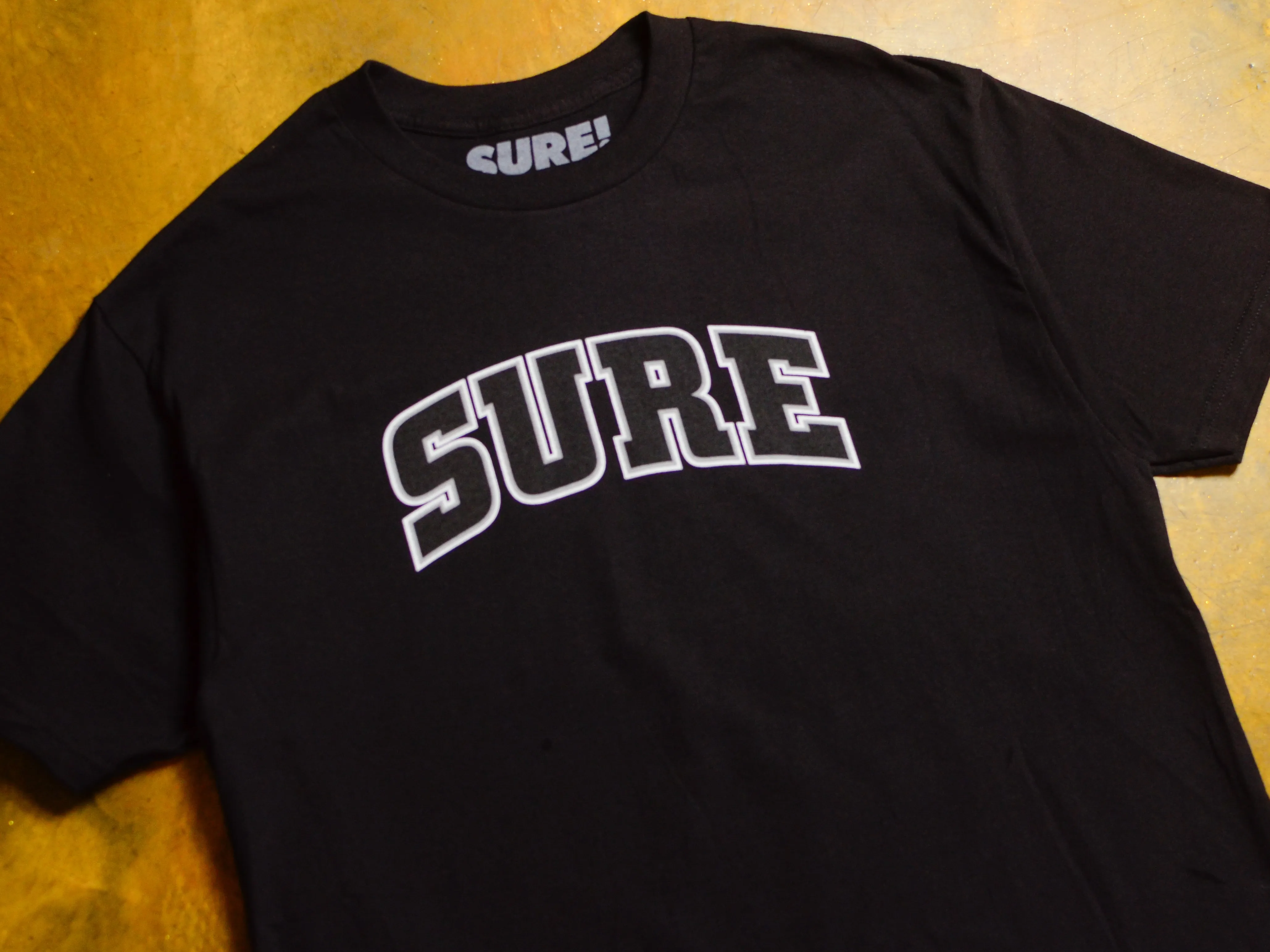 Pea Ess See Bold T-Shirt - Black / Black