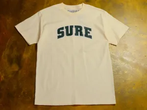 Pea Ess See Bold T-Shirt - Cream / Pine Green
