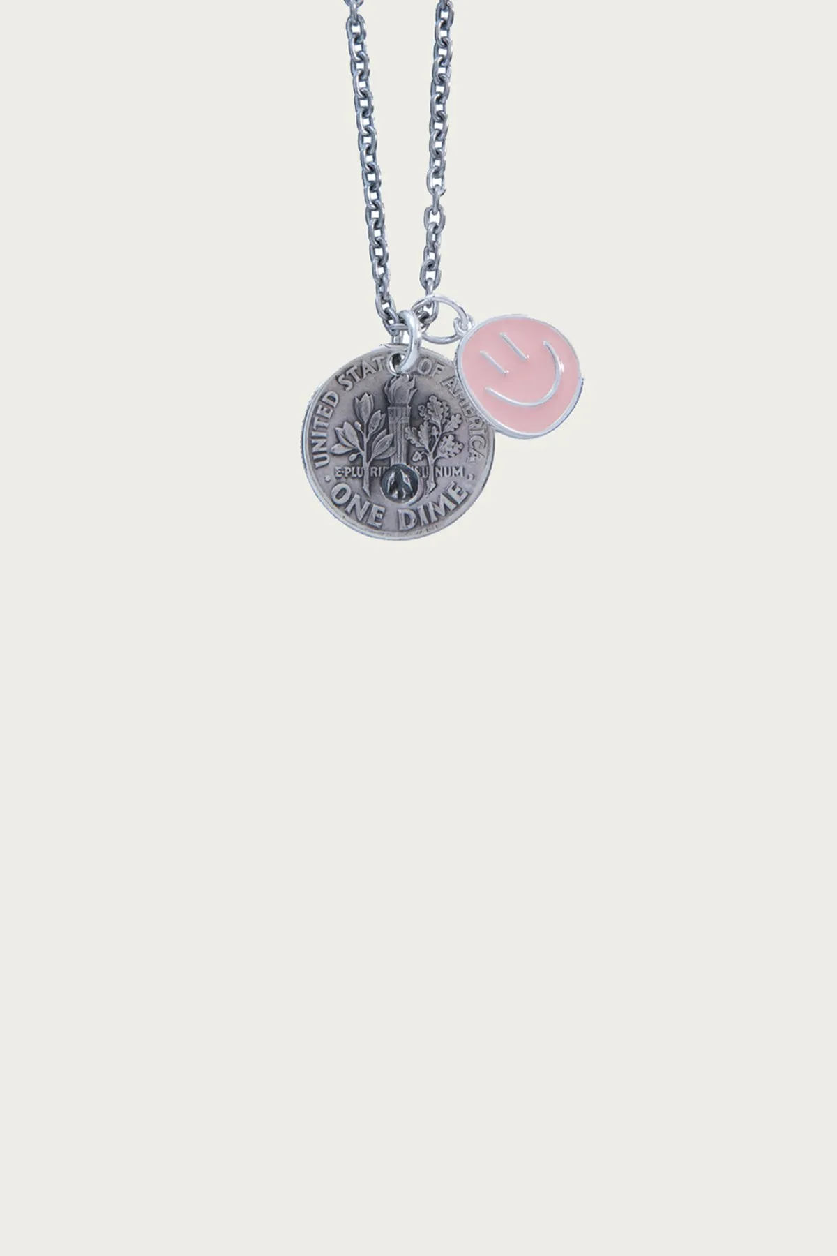 Pink Smiley Necklace