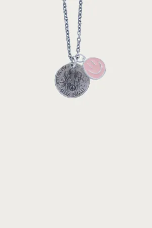 Pink Smiley Necklace
