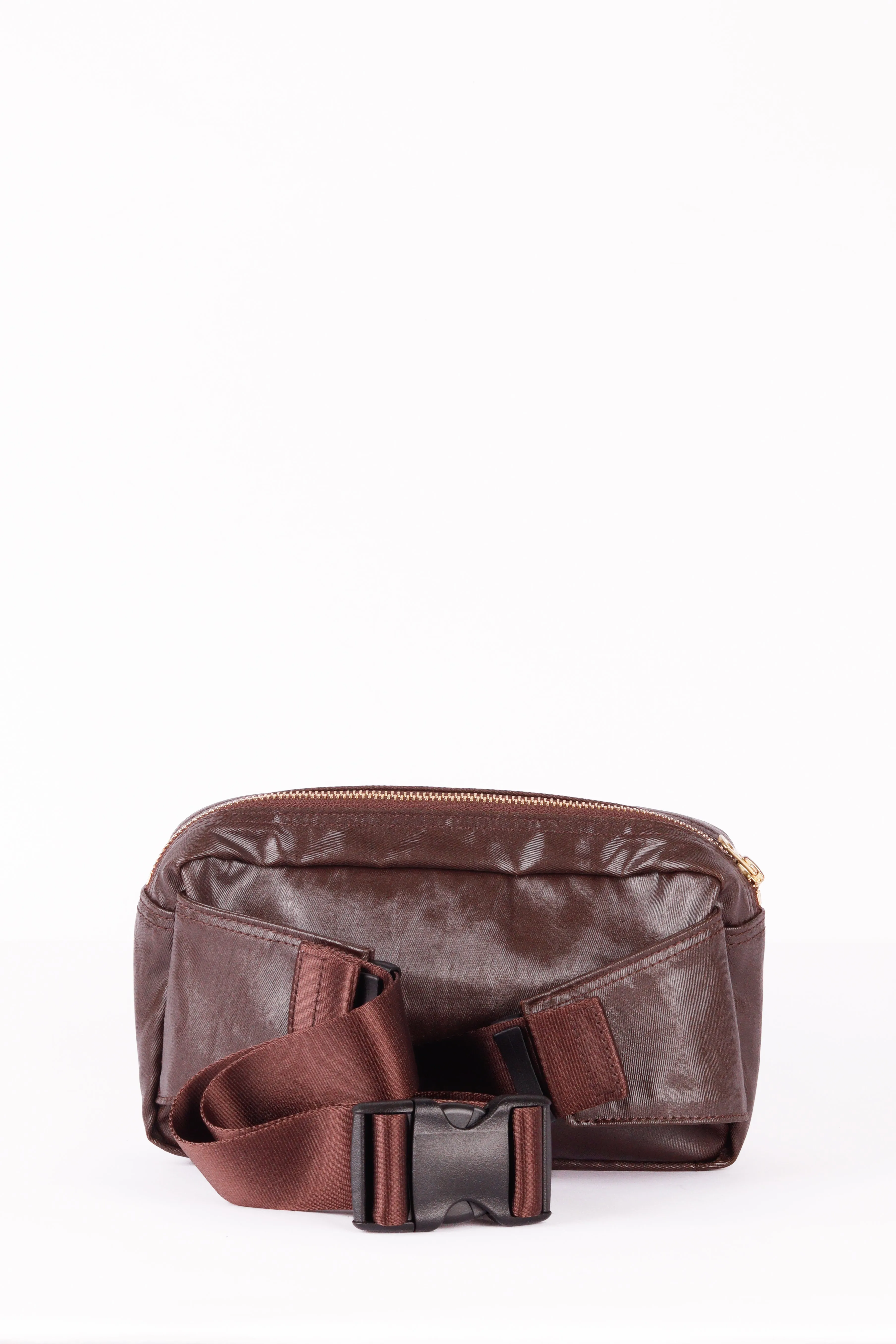 Porter 'Waxed Leather Tanker' Waist Bag Brown