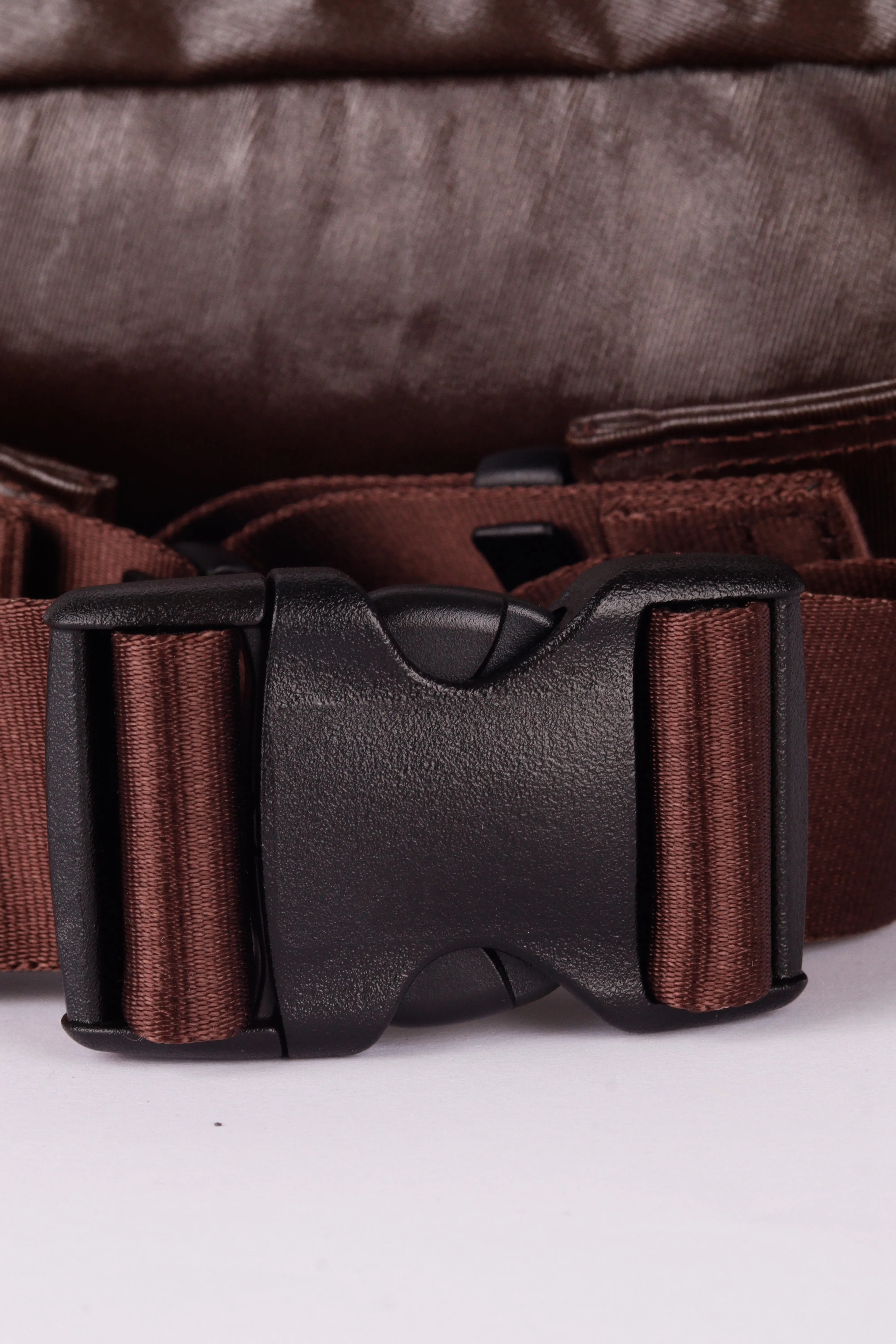 Porter 'Waxed Leather Tanker' Waist Bag Brown