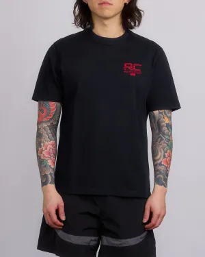 Reigning Champ Midweight Jersey Race T-Shirt Black-Red