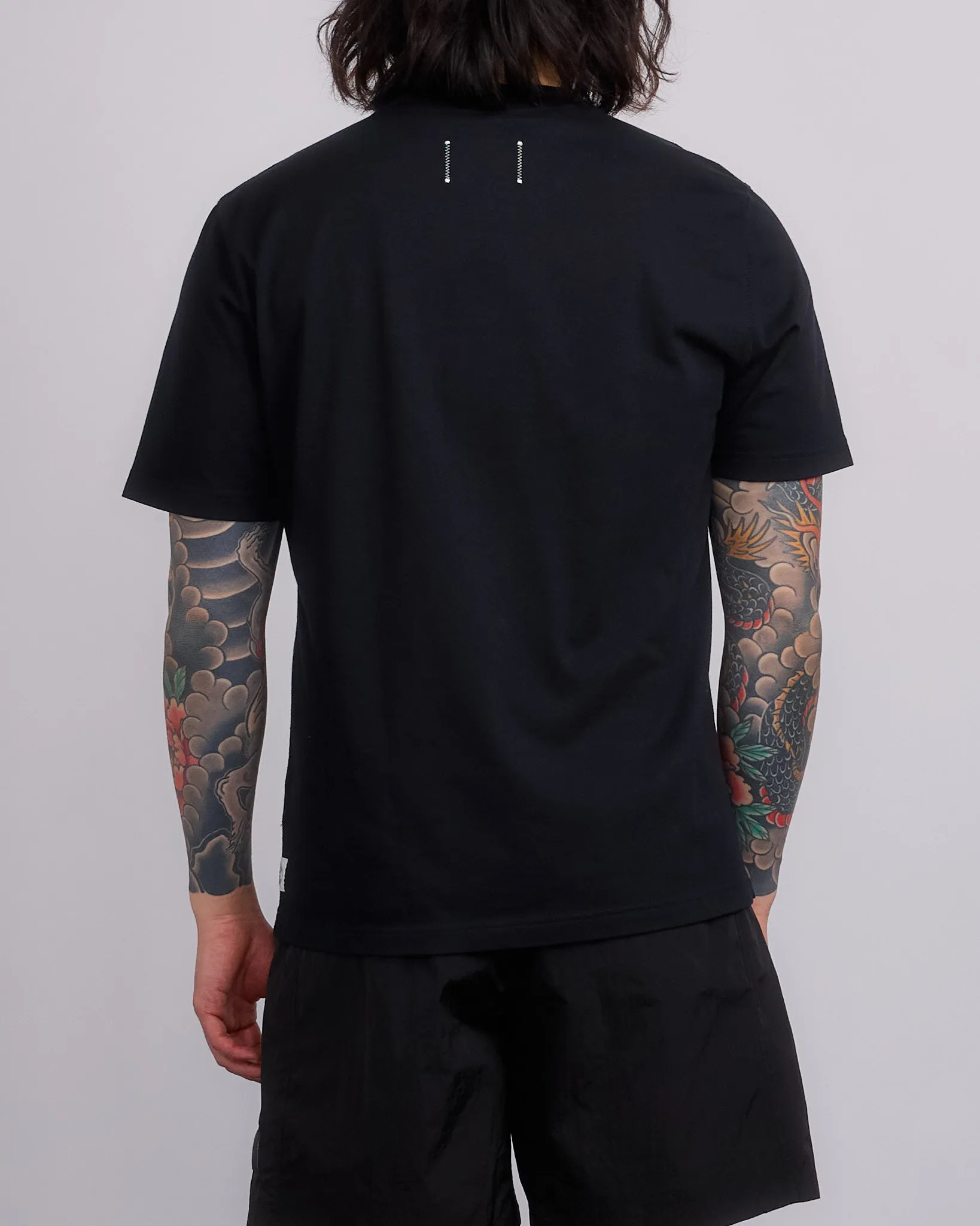 Reigning Champ Midweight Jersey Race T-Shirt Black-Red