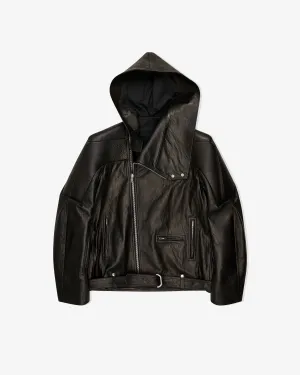 Rick Owens - Women's Hooded Jumbo Stooges Cropped Jacket - (Black)